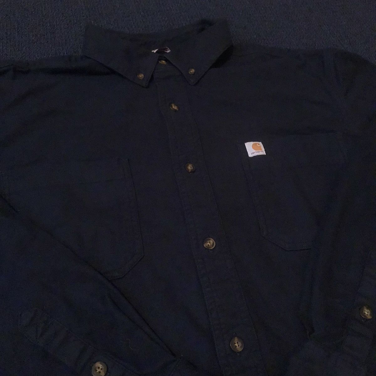 Carhartt Vintage Carhartt Rugged Hamilton Long Sleeve Button Up Shirt Size US XL / EU 56 / 4 - 3 Thumbnail