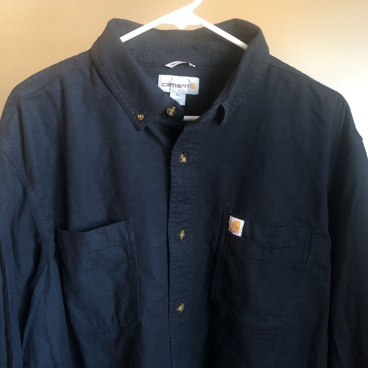 Carhartt Vintage Carhartt Rugged Hamilton Long Sleeve Button Up Shirt Size US XL / EU 56 / 4 - 2 Thumbnail