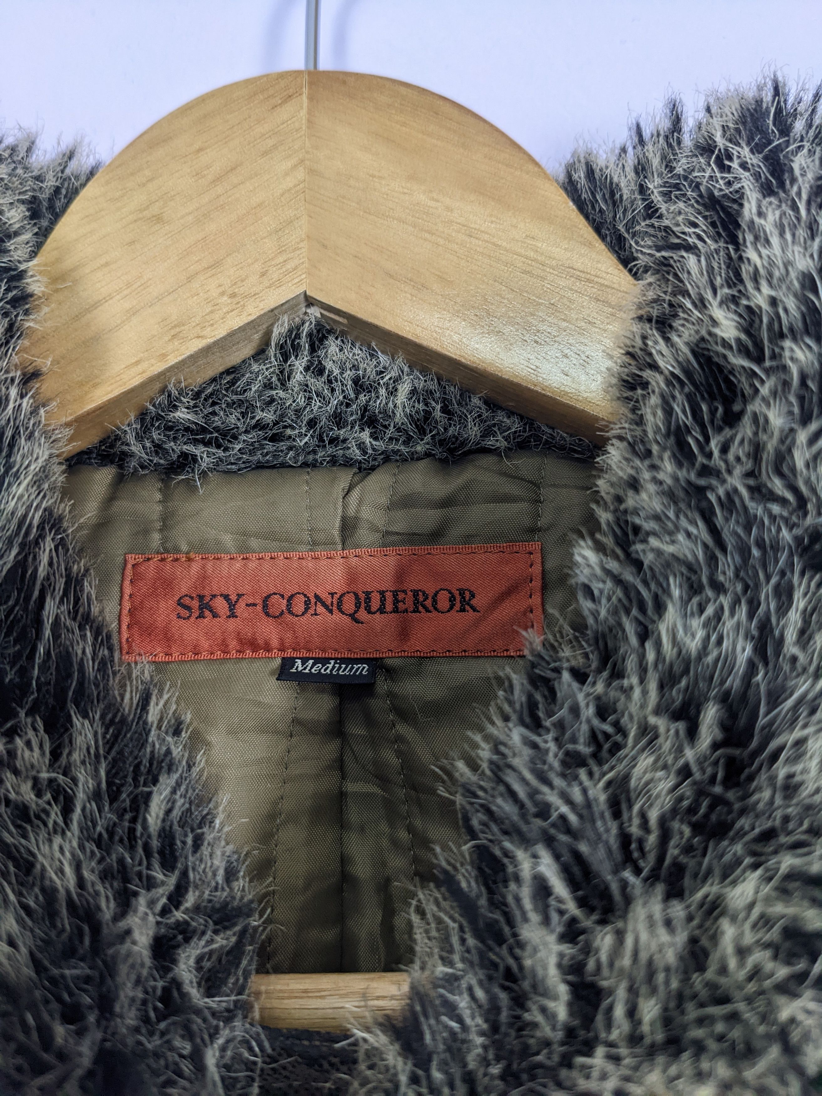 Vintage Vintage SKY CONQUEROR Denim Jackets Fur Collar J0235 Size US M / EU 48-50 / 2 - 10 Thumbnail