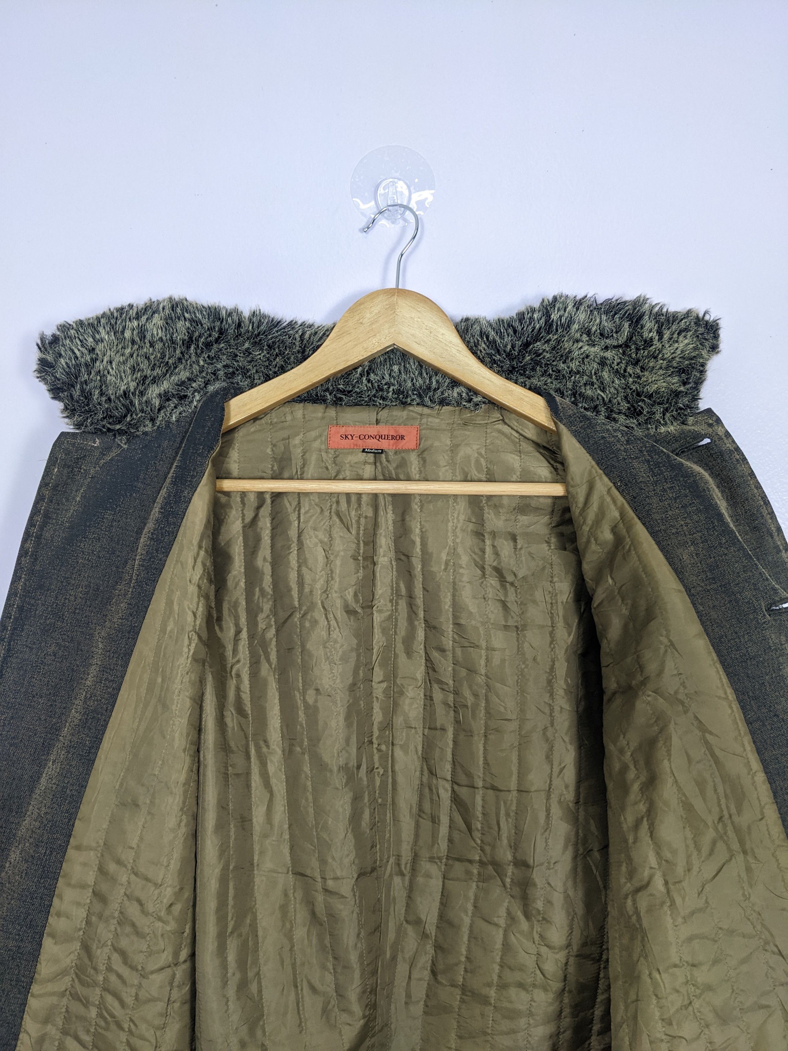 Vintage Vintage SKY CONQUEROR Denim Jackets Fur Collar J0235 Size US M / EU 48-50 / 2 - 12 Thumbnail