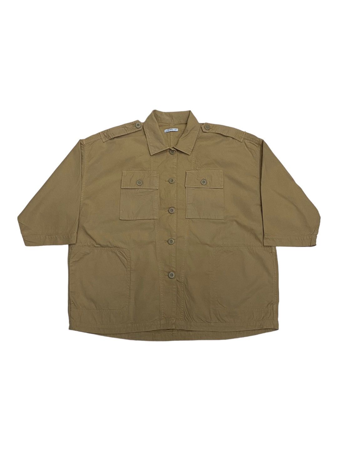Kapital ARCHIVE GAP KHAKI MULTI POCKET HANTEN OVERSIZED BUTTON SHIRT Size US L / EU 52-54 / 3 - 4 Thumbnail