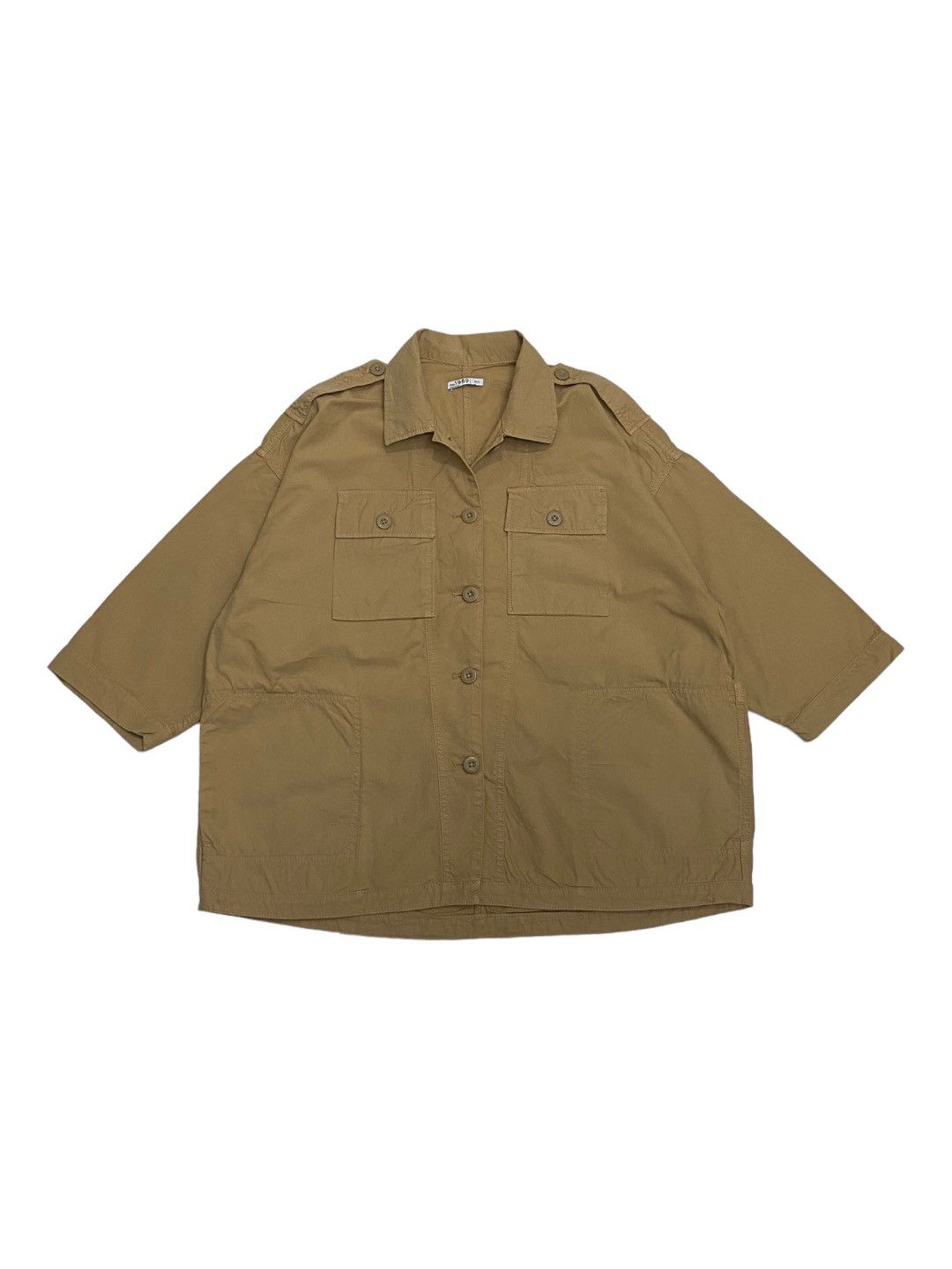 Kapital ARCHIVE GAP KHAKI MULTI POCKET HANTEN OVERSIZED BUTTON SHIRT Size US L / EU 52-54 / 3 - 8 Thumbnail