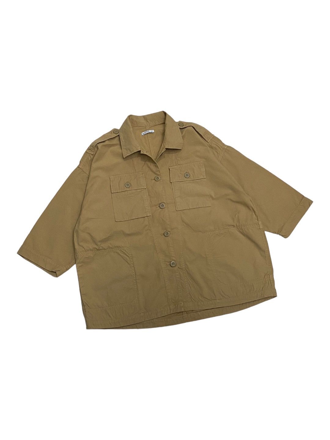 Kapital ARCHIVE GAP KHAKI MULTI POCKET HANTEN OVERSIZED BUTTON SHIRT Size US L / EU 52-54 / 3 - 5 Thumbnail