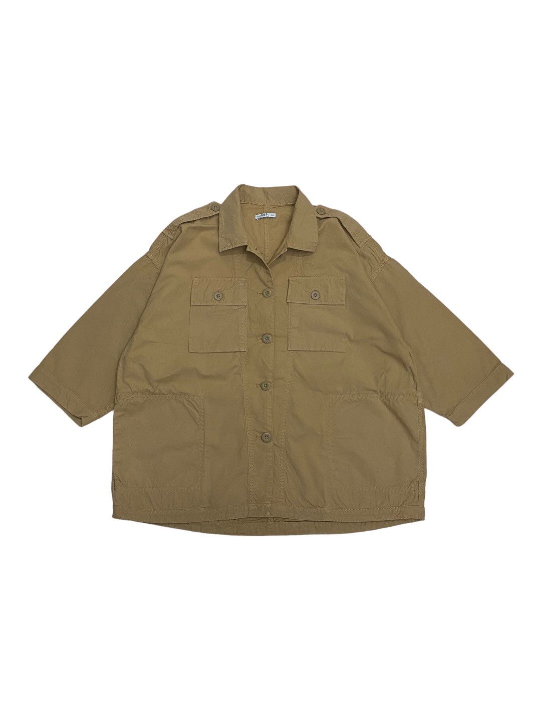 Kapital ARCHIVE GAP KHAKI MULTI POCKET HANTEN OVERSIZED BUTTON SHIRT Size US L / EU 52-54 / 3 - 6 Thumbnail