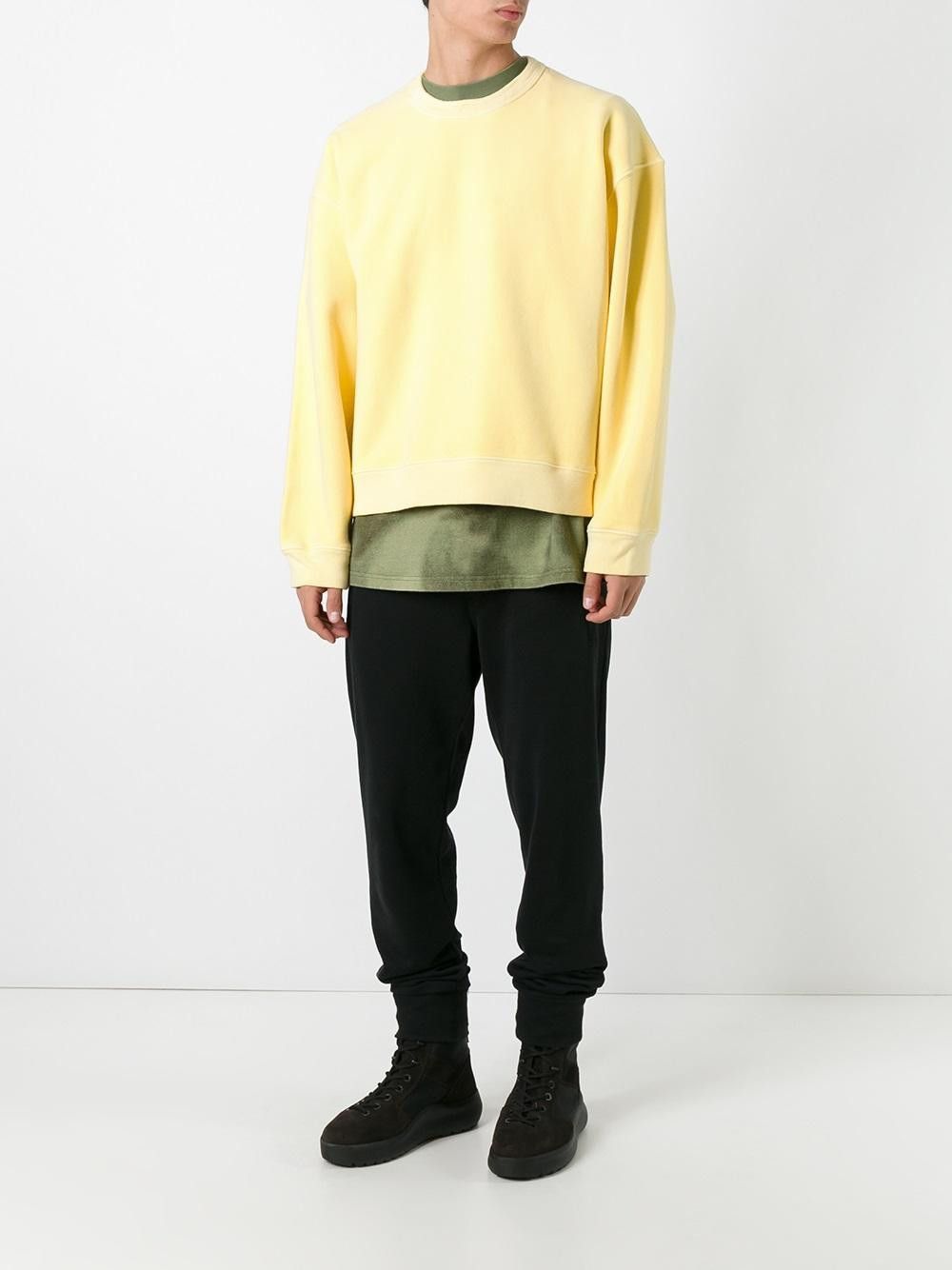 image of Ml61 Yeezy Season 3 Crew Neck in Yellow, Men's (Size Medium)