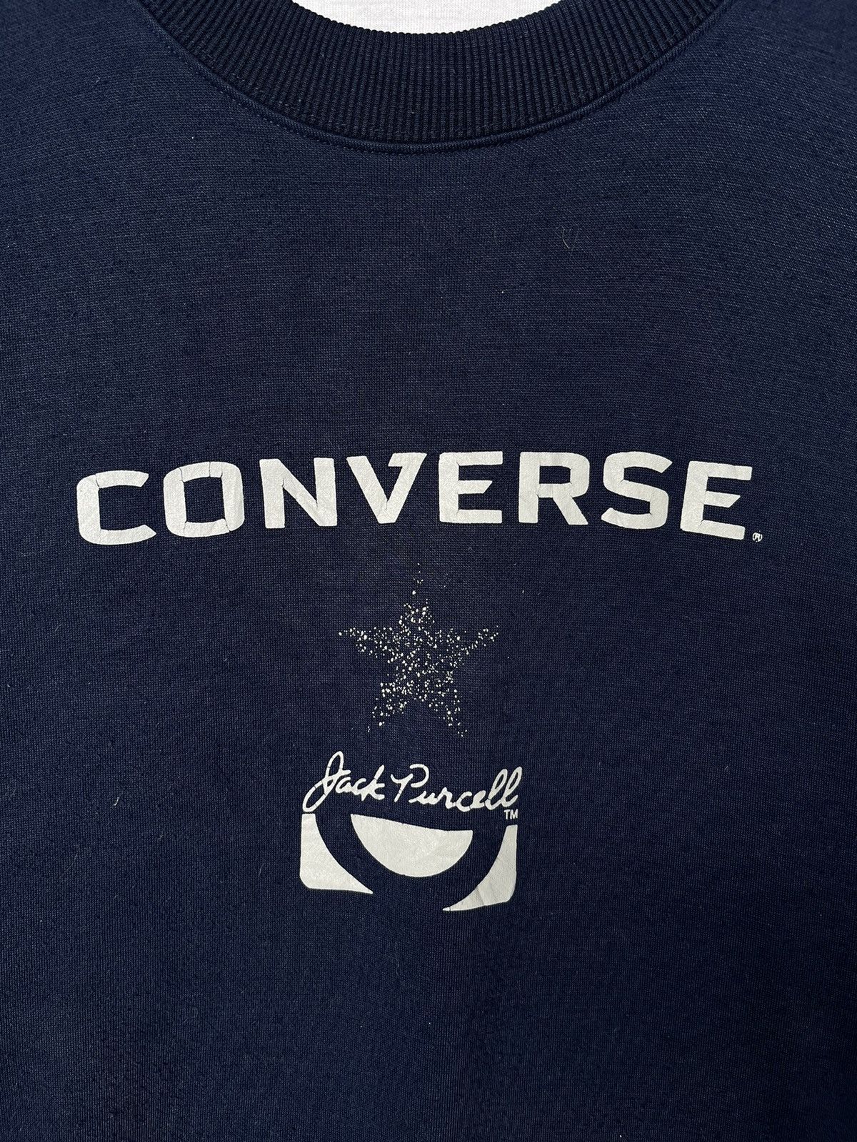 Converse × Vintage Vintage Converse Jack Purcell Sweatshirt Size US M / EU 48-50 / 2 - 3 Thumbnail