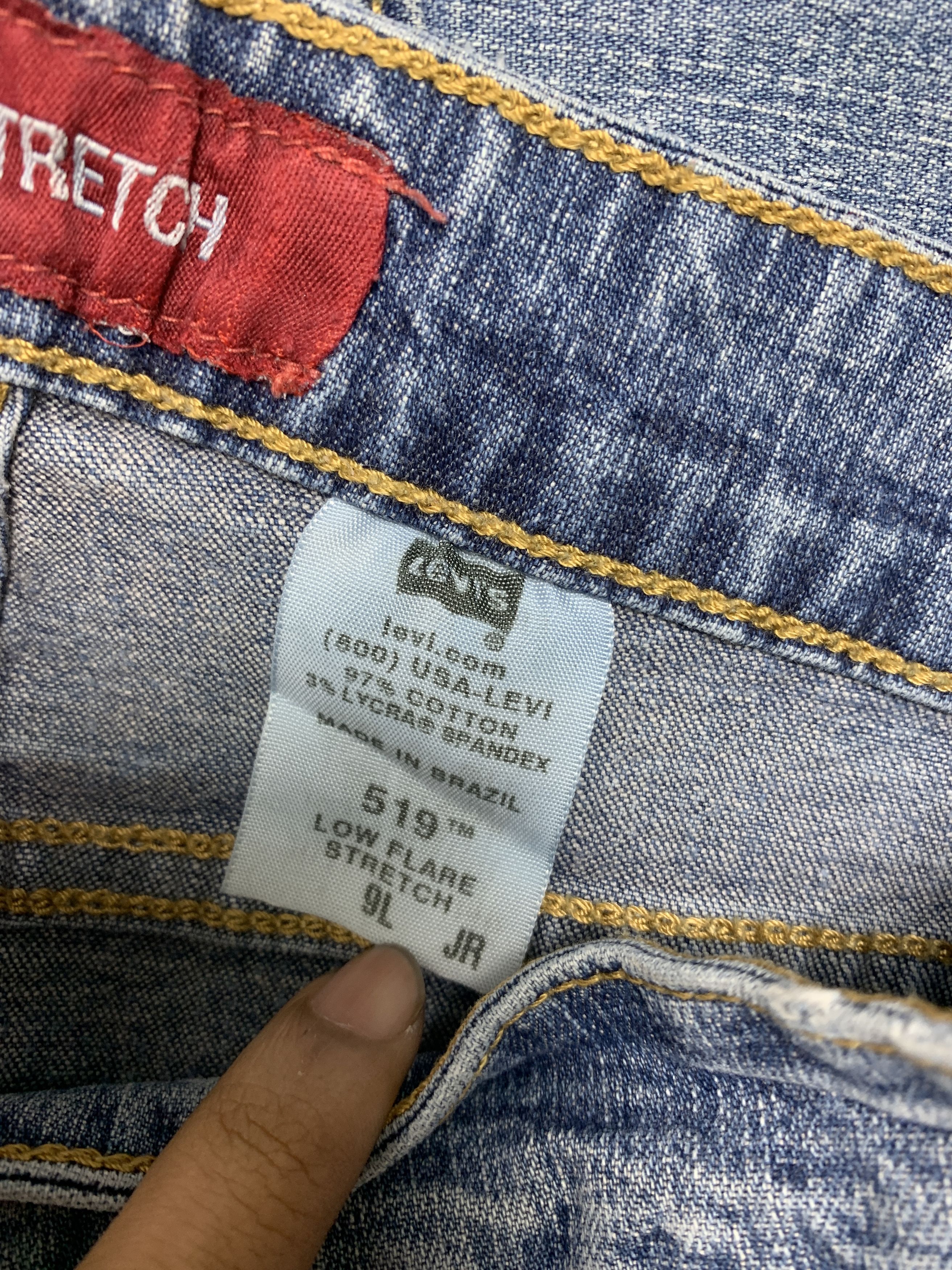 Levi's Vintage Levis 519 Bootcut Distressed Faded Mid Wash Jeans Size 32" / US 10 / IT 46 - 12 Thumbnail