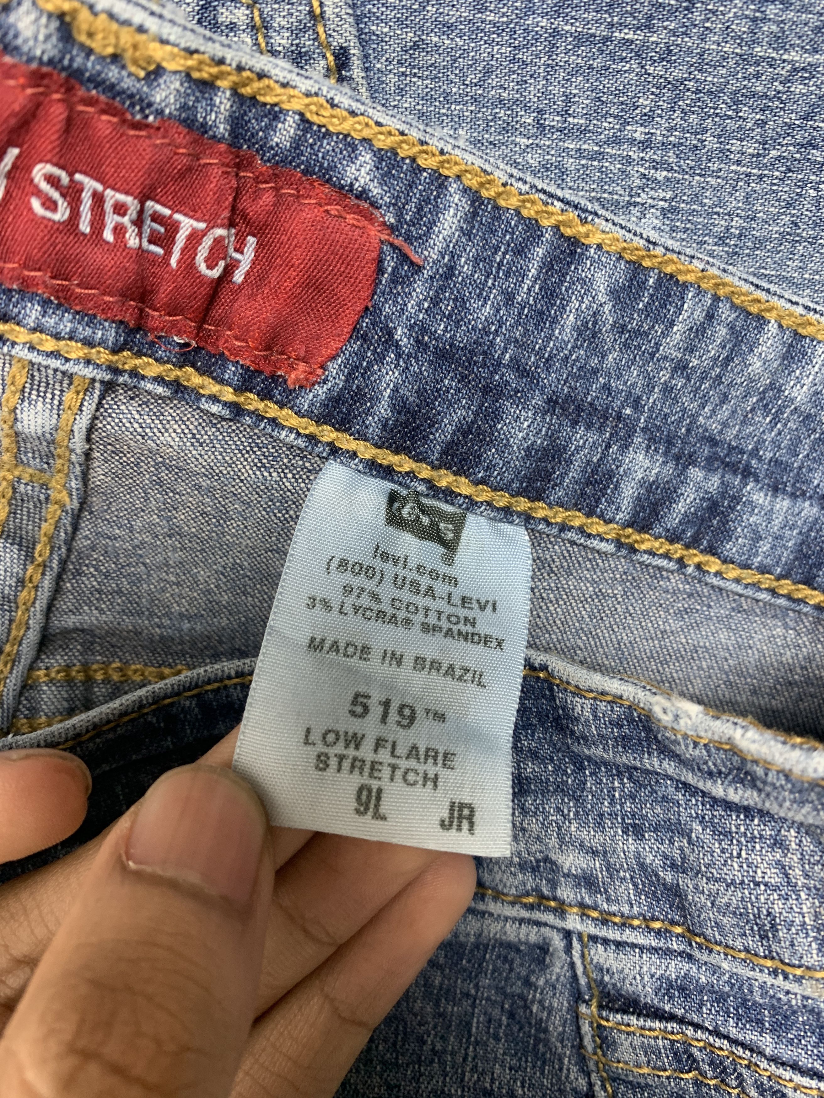 Levi's Vintage Levis 519 Bootcut Distressed Faded Mid Wash Jeans Size 32" / US 10 / IT 46 - 13 Thumbnail