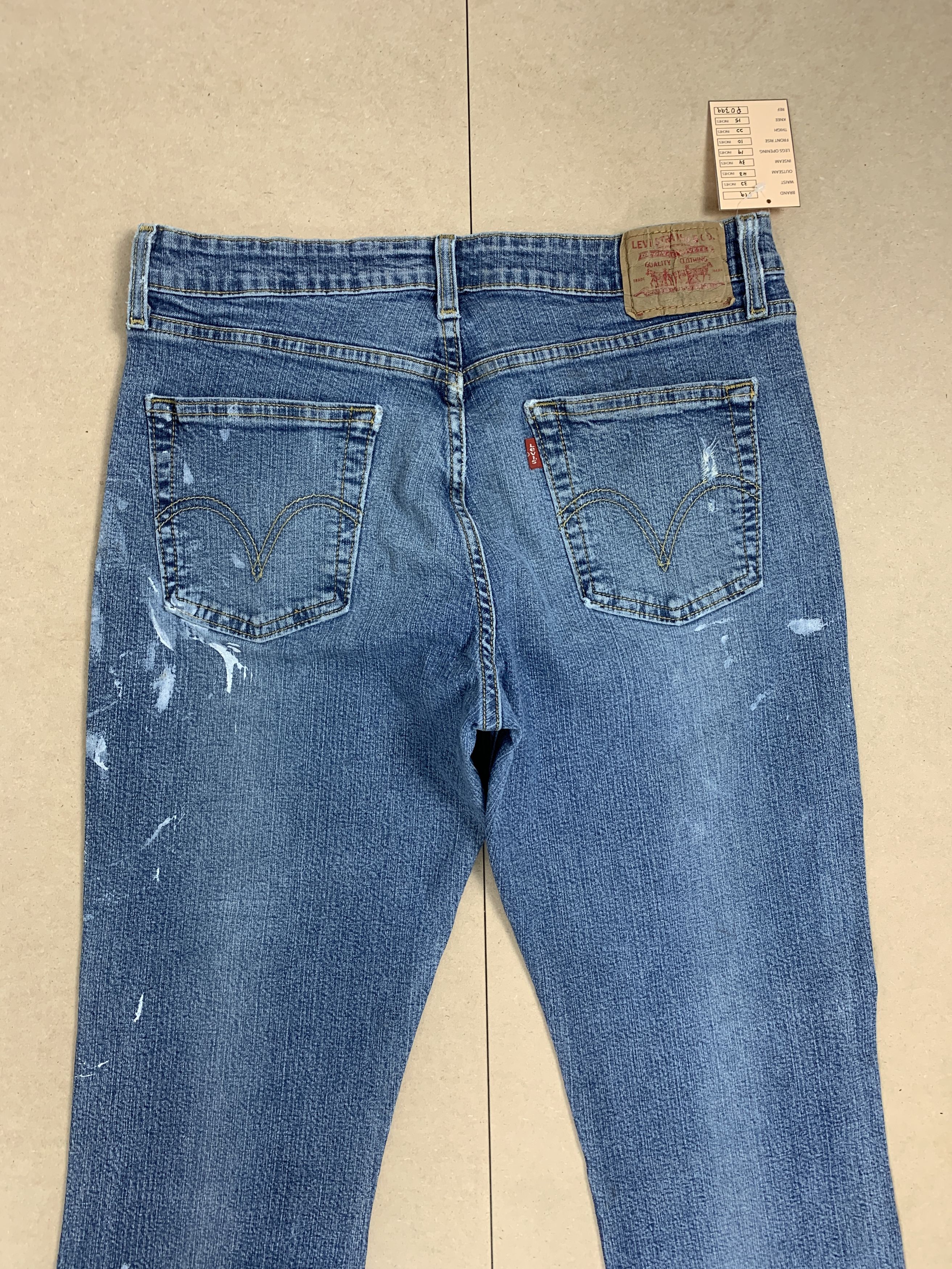 Levi's Vintage Levis 519 Bootcut Distressed Faded Mid Wash Jeans Size 32" / US 10 / IT 46 - 8 Thumbnail