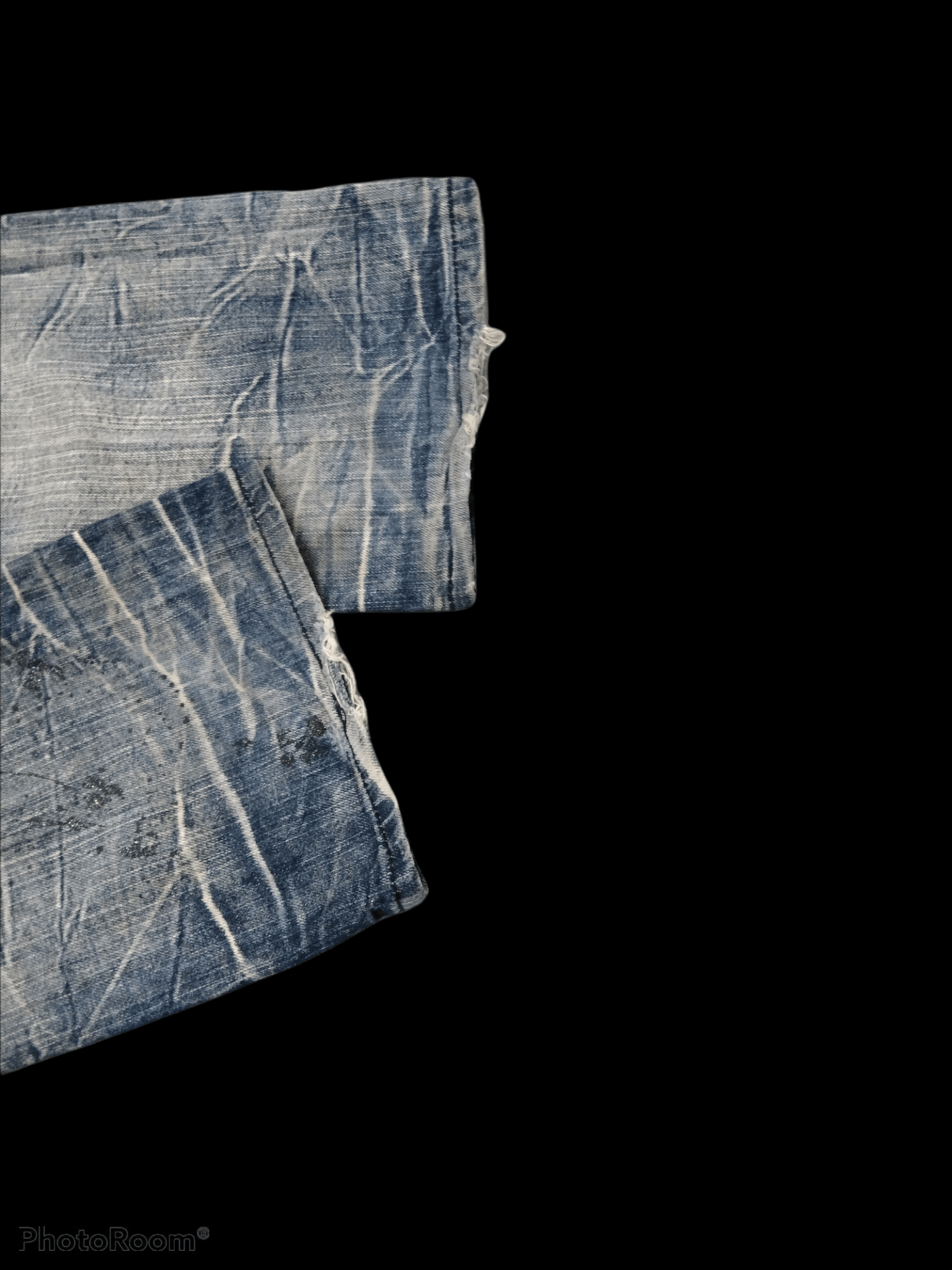 Japanese Brand THRASHED FLARED JAPANESE BRAND DAILY NEWS DENIM PANTS Size US 30 / EU 46 - 6 Thumbnail