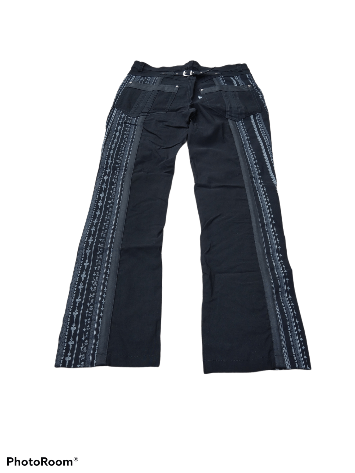 Japanese Brand × Vintage JAPANESE BRAND OZ CONTE SIDE PRINTED SKULL PANTS Size US 32 / EU 48 - 4 Thumbnail