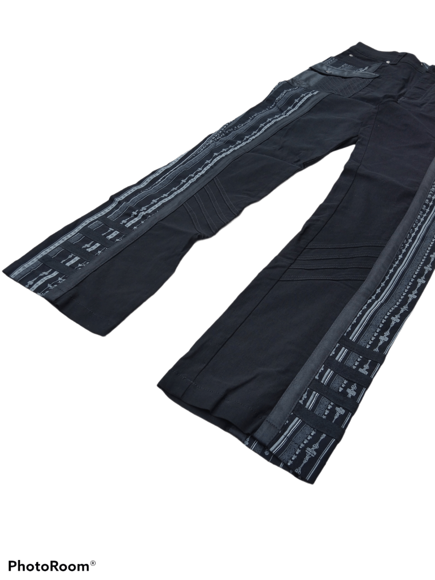Japanese Brand × Vintage JAPANESE BRAND OZ CONTE SIDE PRINTED SKULL PANTS Size US 32 / EU 48 - 6 Thumbnail