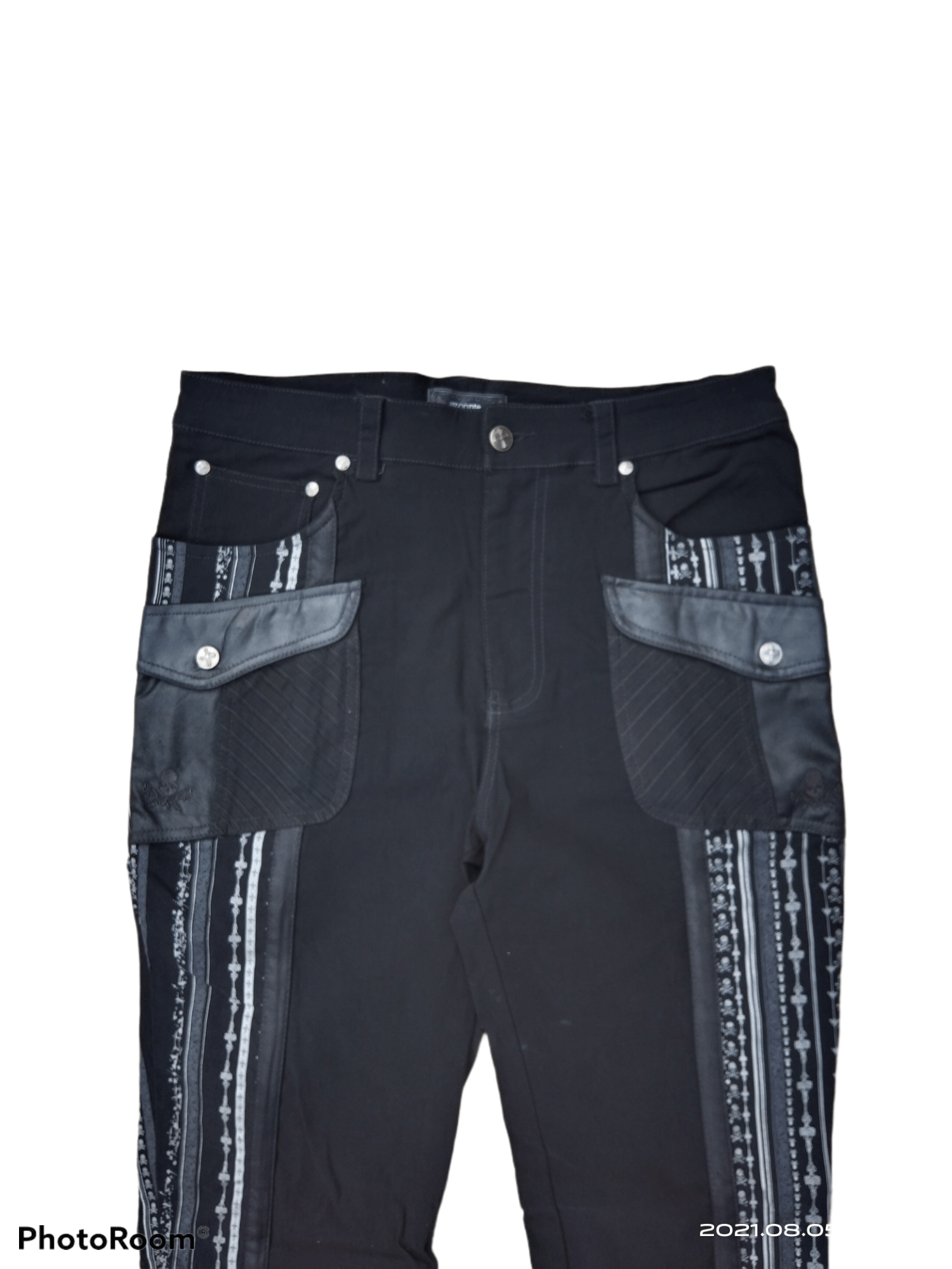 Japanese Brand × Vintage JAPANESE BRAND OZ CONTE SIDE PRINTED SKULL PANTS Size US 32 / EU 48 - 9 Thumbnail