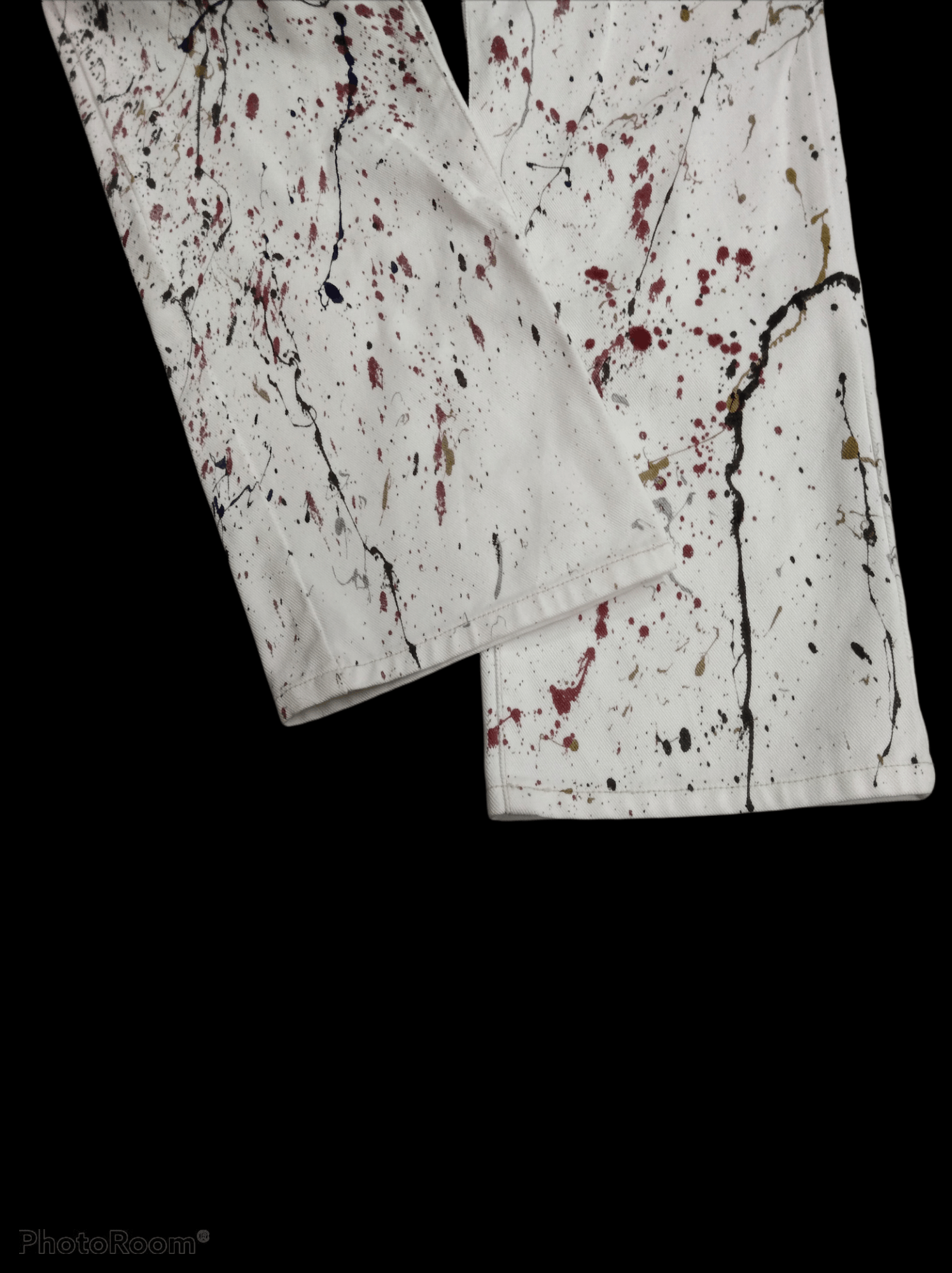 Art Comes First DISTRESSED SPLATTER JAPANESE CLIEF DE SOL DENIM PANTS Size US 31 - 5 Thumbnail