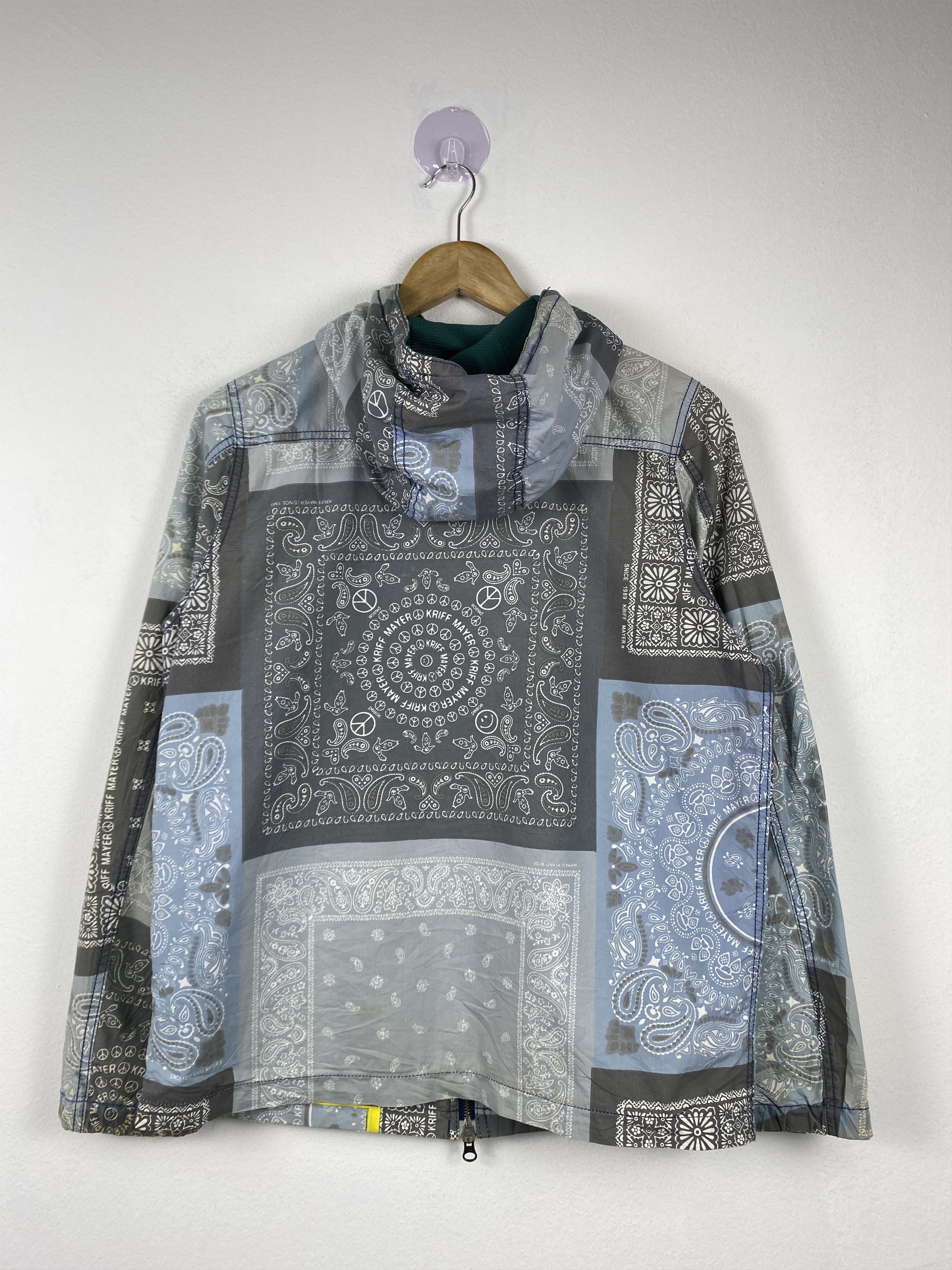 Japanese Brand Vintage KRIFF MAYER BANDANA Hip Hop Hoodie Jacket J1308 Size US S / EU 44-46 / 1 - 9 Thumbnail