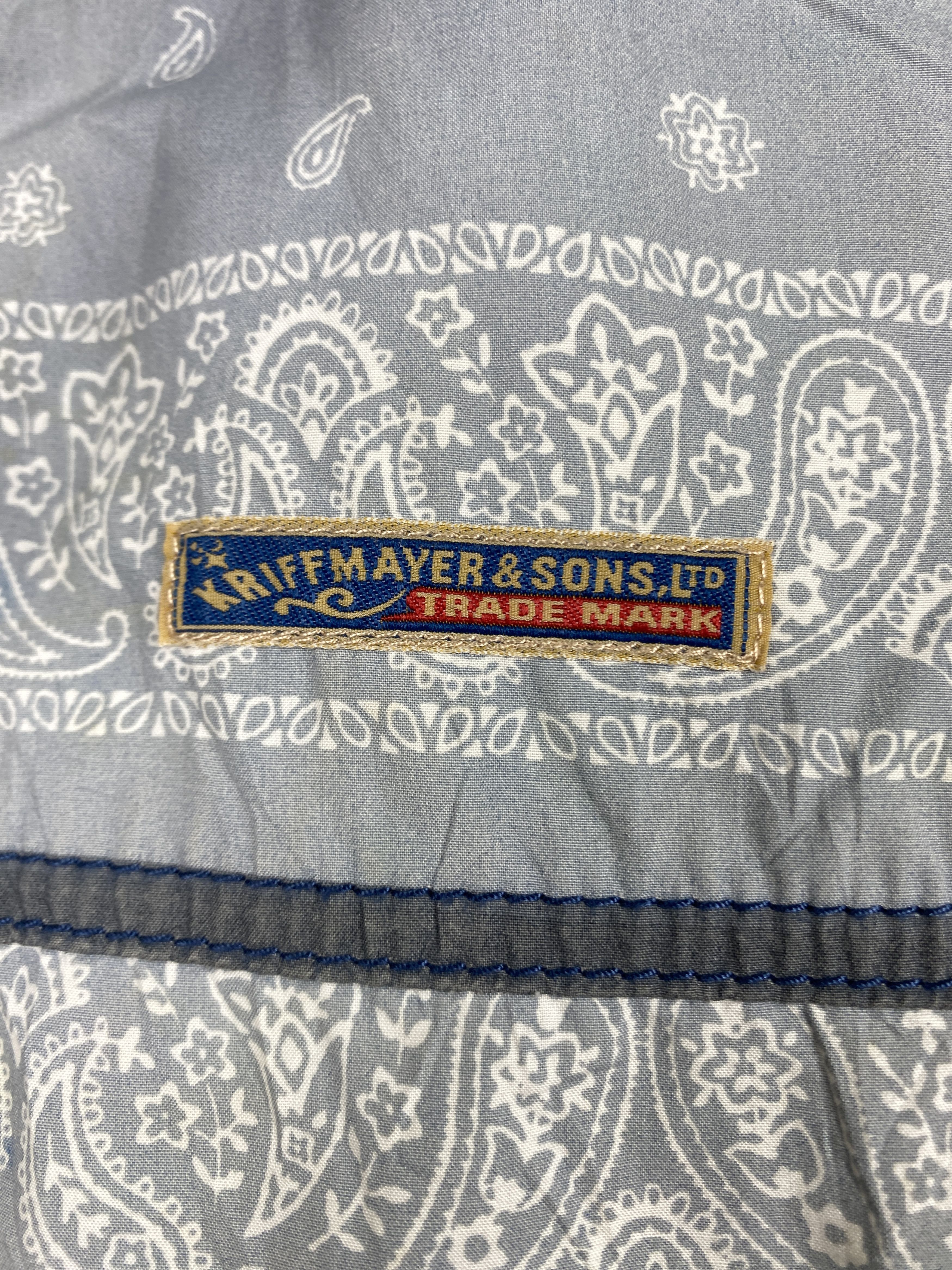 Japanese Brand Vintage KRIFF MAYER BANDANA Hip Hop Hoodie Jacket J1308 Size US S / EU 44-46 / 1 - 6 Thumbnail