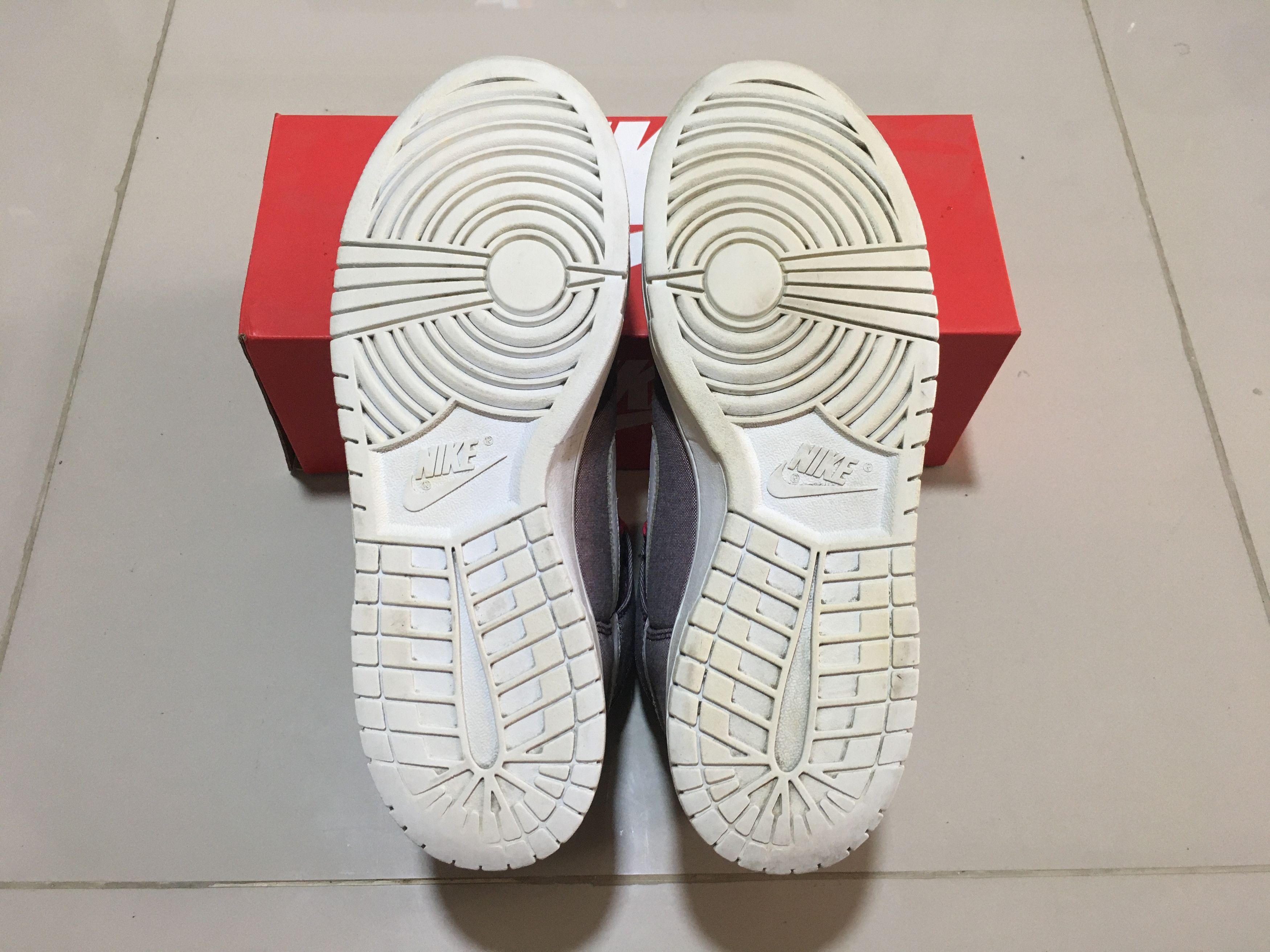 Nike Nike Dunk High Premium Red Mahogany White Denim Pack Size US 10 / EU 43 - 9 Thumbnail