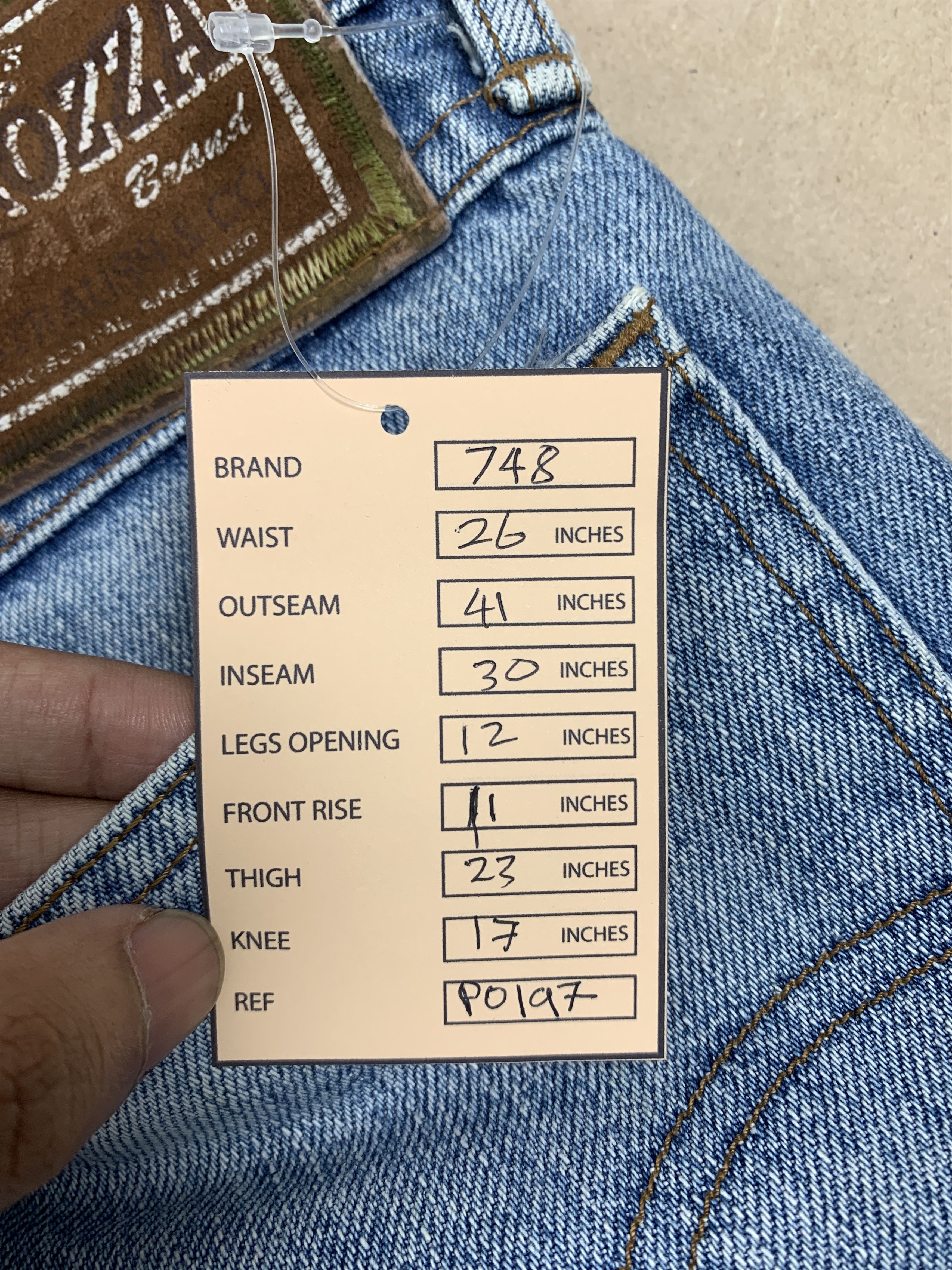 Levi's Vintage LEVI'S 748 CARROZZA Green Tag Faded Mid Wash Size US 26 / EU 42 - 14 Thumbnail