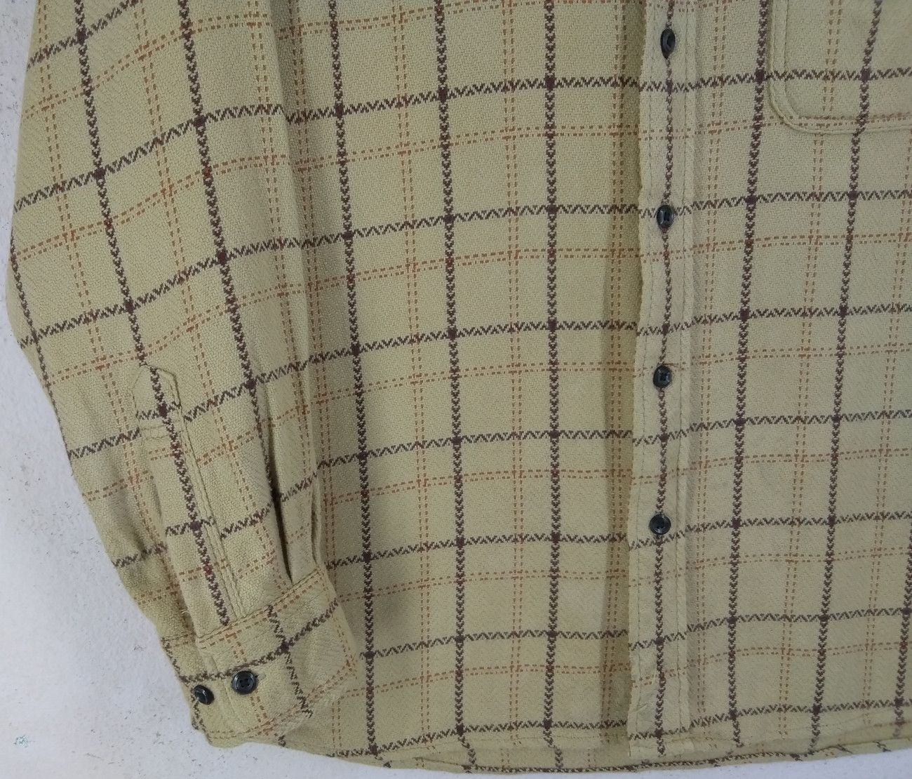 Flannel × Japanese Brand × Pringle Of Scotland PETER SCOTT Scotland Striped Plaid Flannel ButtonUp Shirt Size US M / EU 48-50 / 2 - 3 Thumbnail