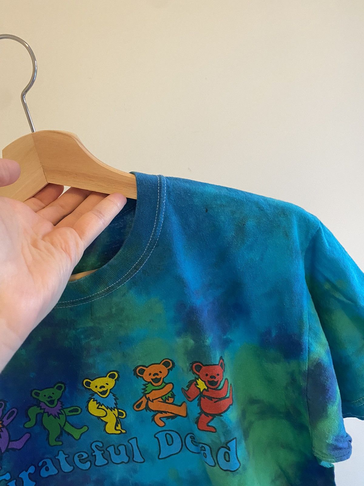Band Tees × Grateful Dead × Vintage Grateful Dead Y2K Bears Dancing Tie Dye Blue Liquid Garcia Size US M / EU 48-50 / 2 - 7 Thumbnail