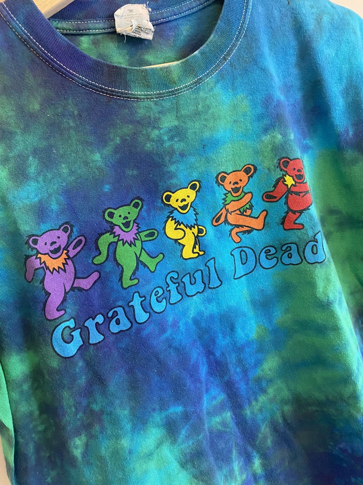 Band Tees × Grateful Dead × Vintage Grateful Dead Y2K Bears Dancing Tie Dye Blue Liquid Garcia Size US M / EU 48-50 / 2 - 4 Thumbnail