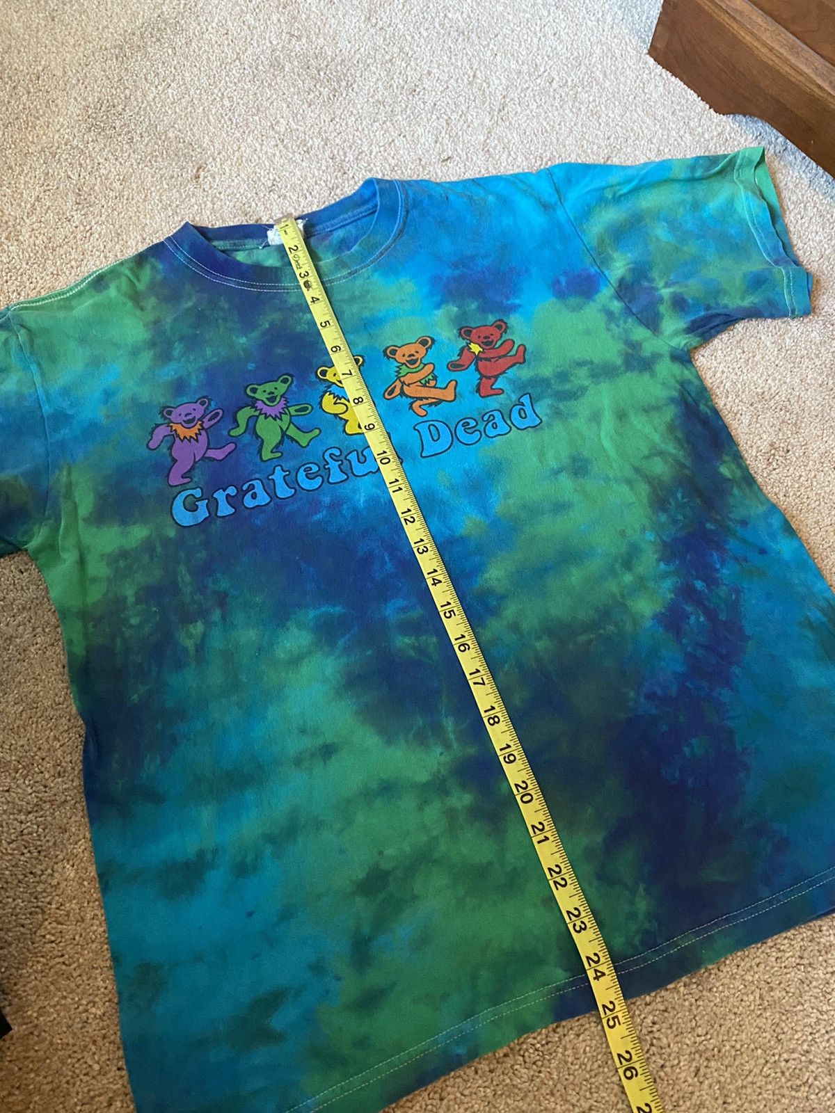 Band Tees × Grateful Dead × Vintage Grateful Dead Y2K Bears Dancing Tie Dye Blue Liquid Garcia Size US M / EU 48-50 / 2 - 12 Thumbnail