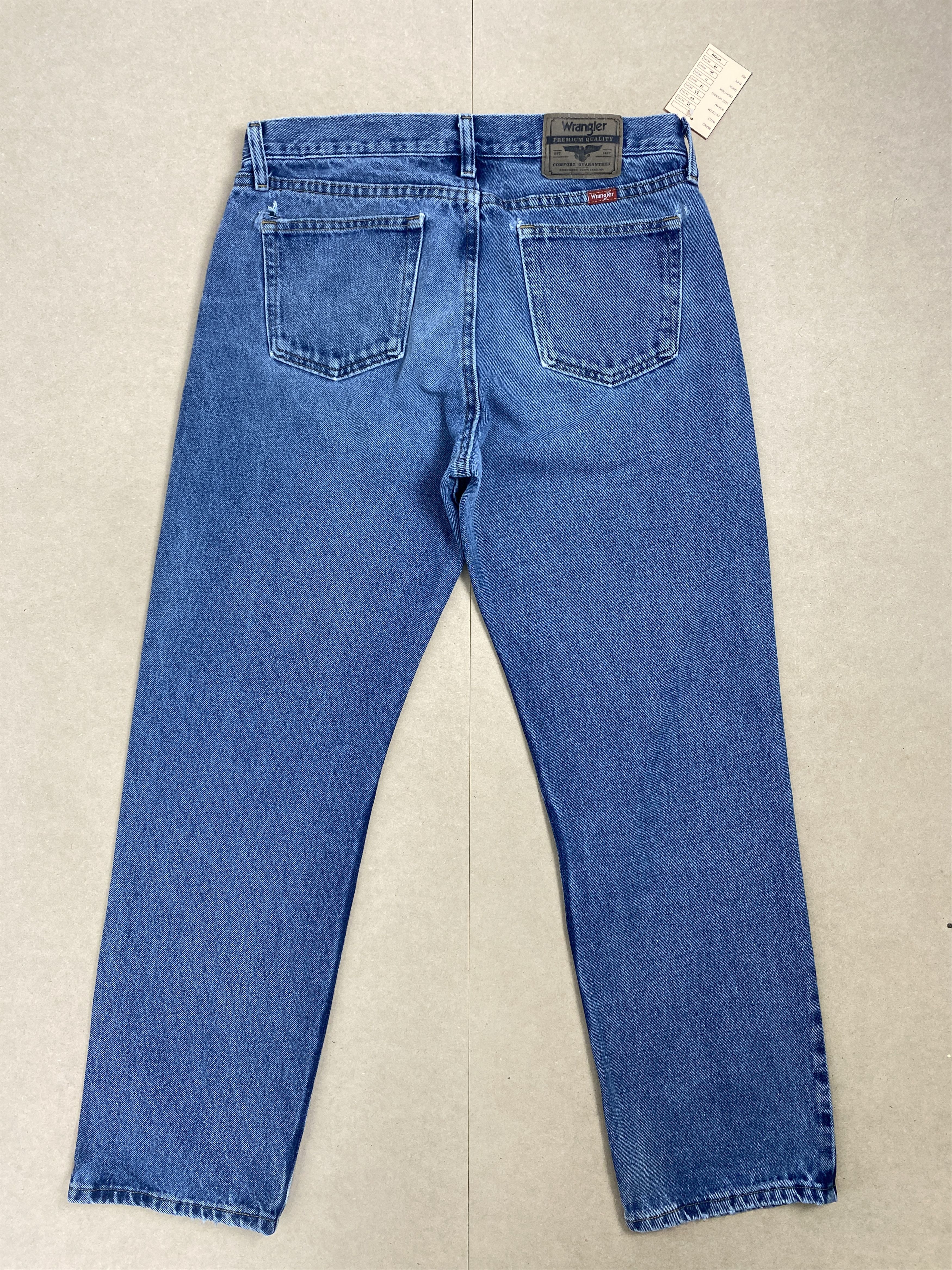Vintage Vintage Wrangler Distressed Straight Cut Blue Jeans Size US 33 - 5 Thumbnail