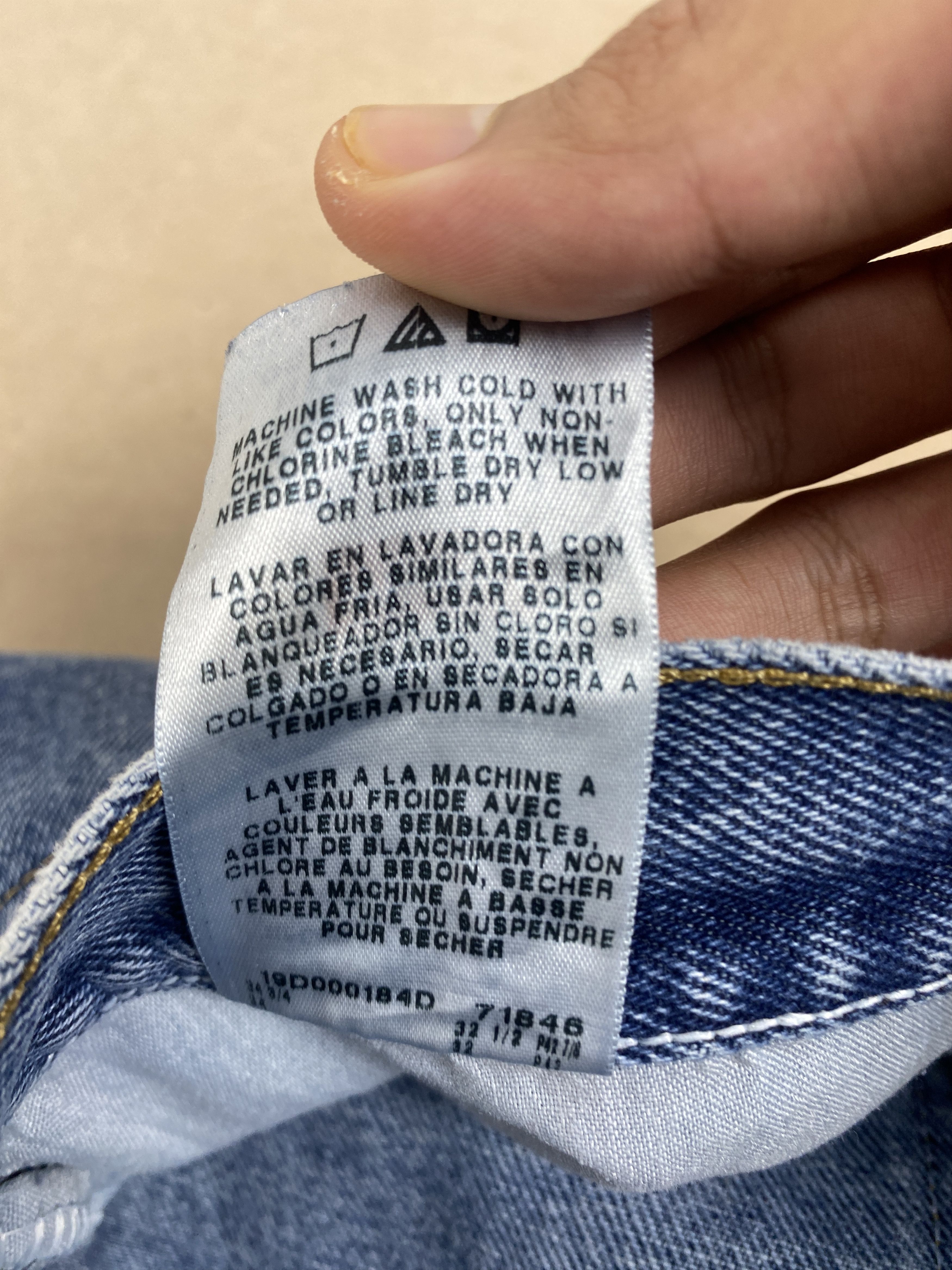 Vintage Vintage Wrangler Distressed Straight Cut Blue Jeans Size US 33 - 9 Thumbnail