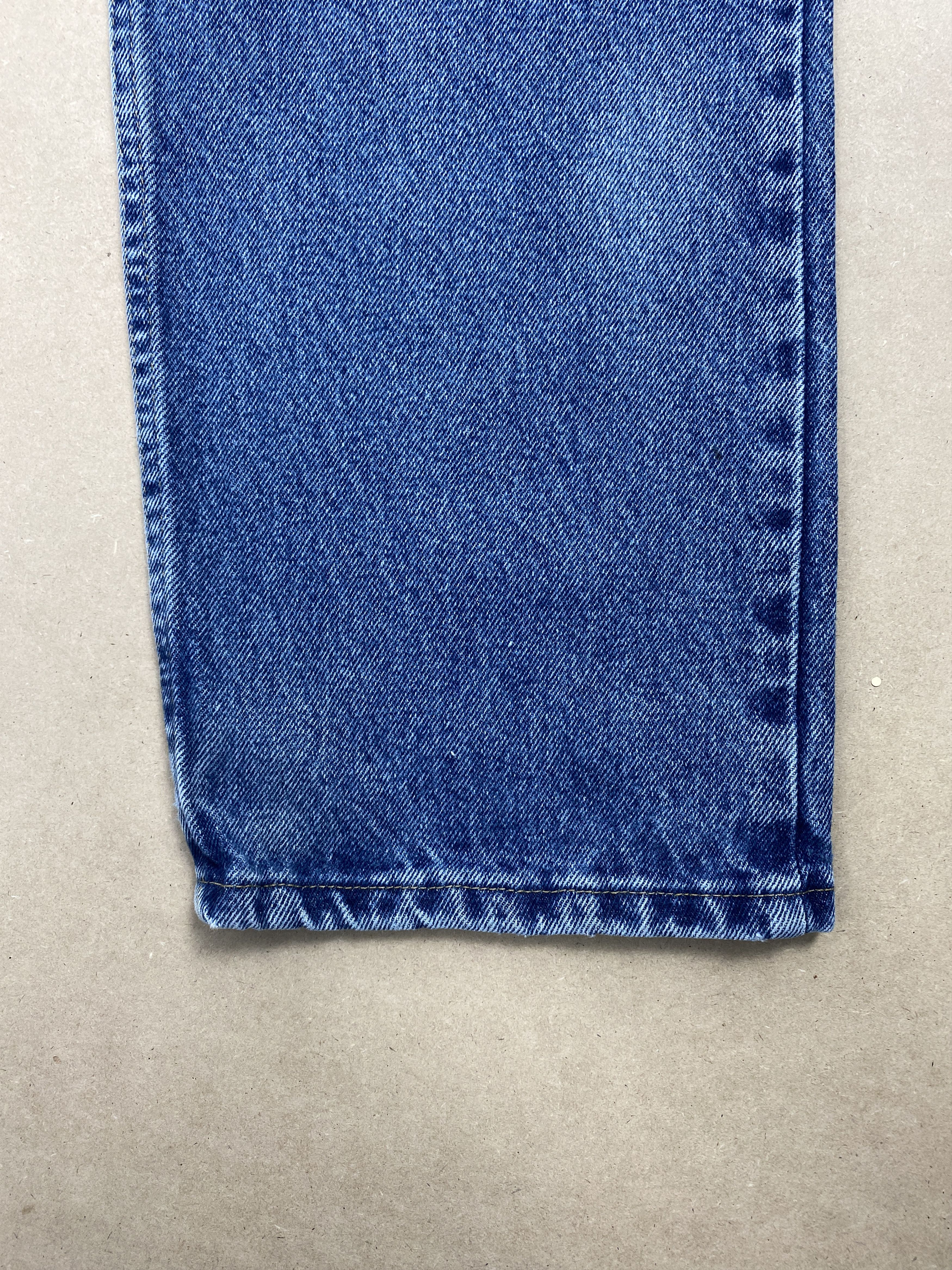 Vintage Vintage Wrangler Distressed Straight Cut Blue Jeans Size US 33 - 3 Thumbnail