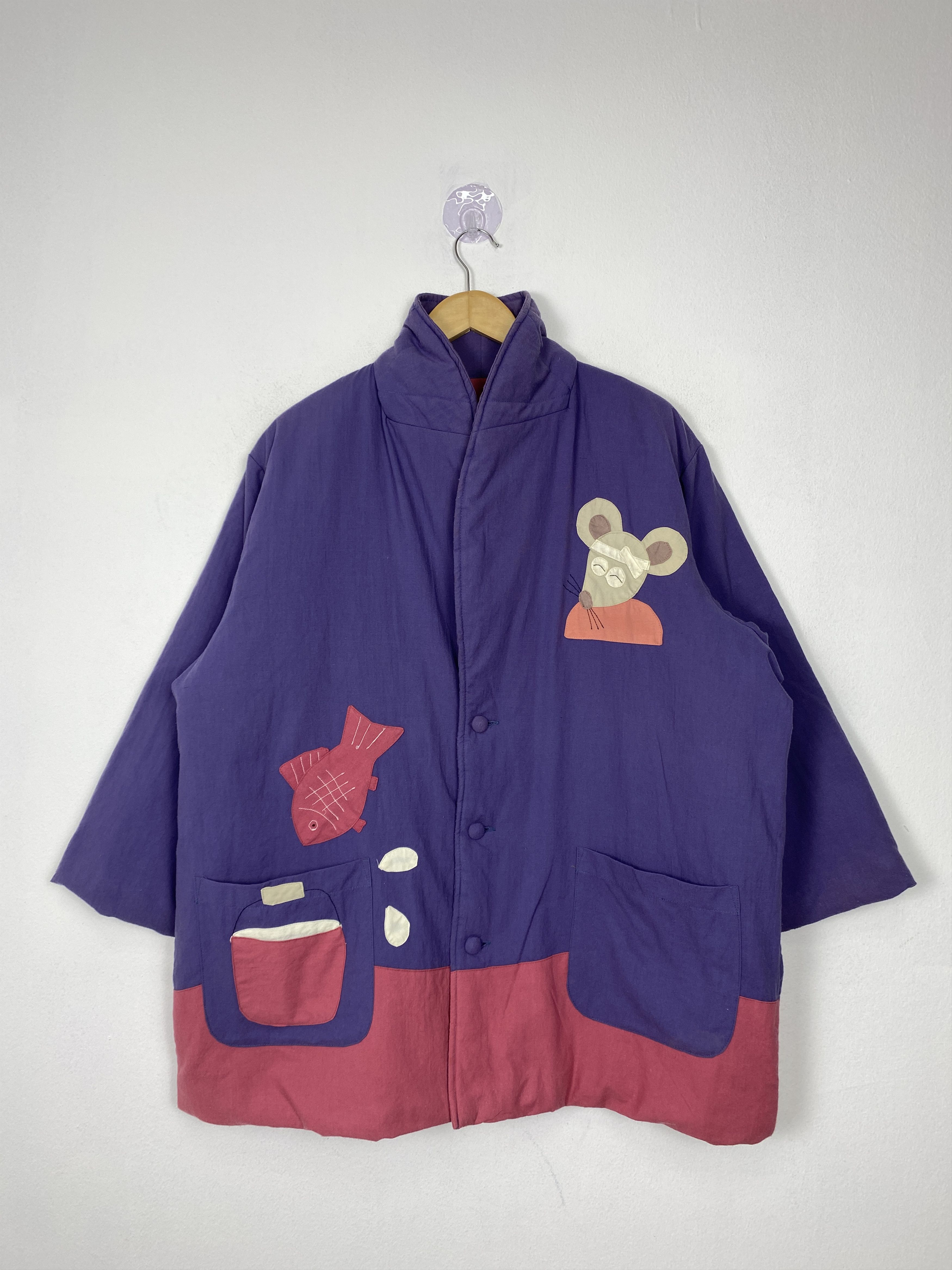 Japanese Brand Vintage Cousewin Cartoon Button Jacket J1511 Size US XL / EU 56 / 4 - 1 Thumbnail