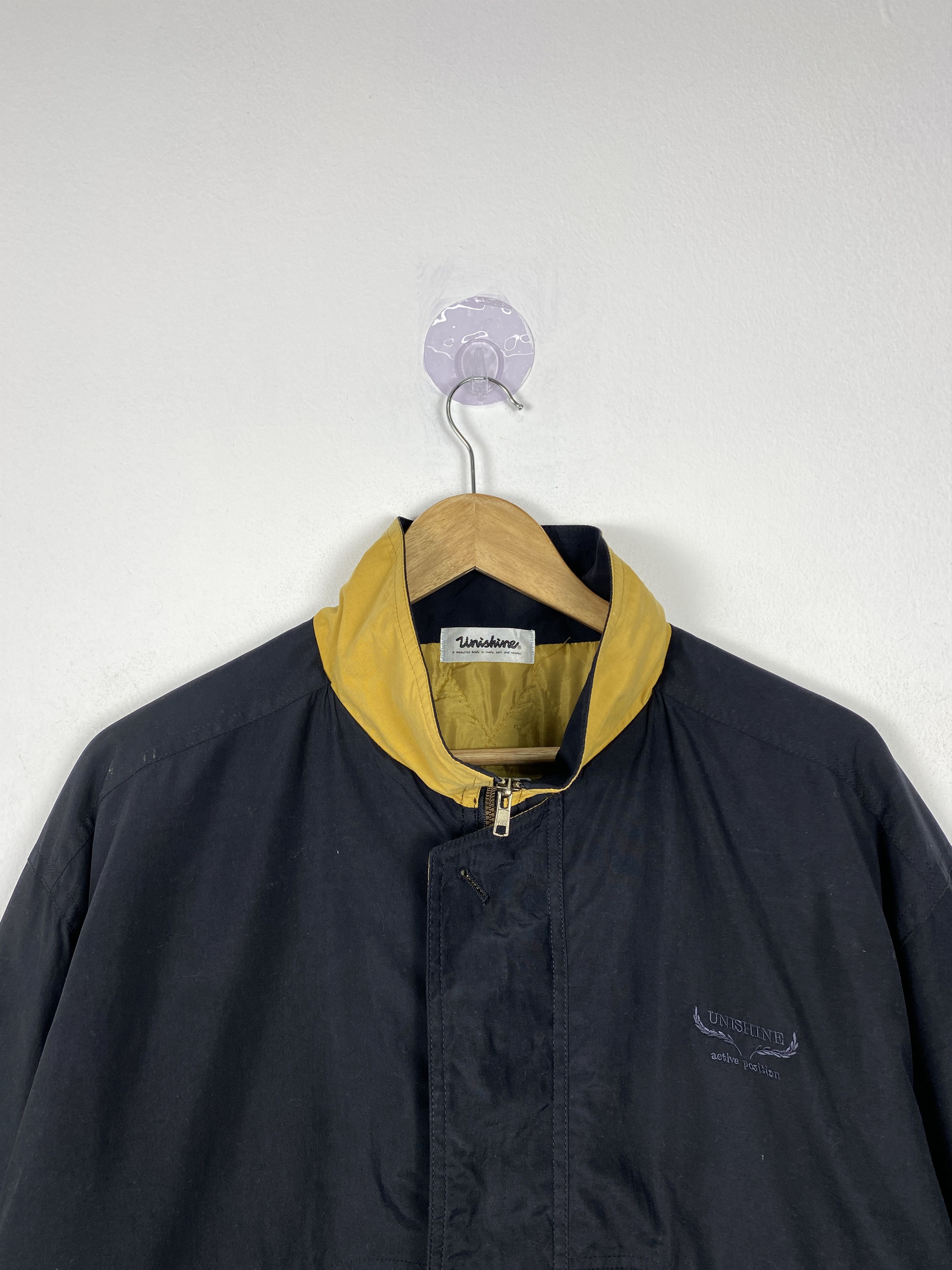 Japanese Brand Vintage Unishine Quilted Lining Zip Up Jacket J1146 Size US XL / EU 56 / 4 - 2 Thumbnail