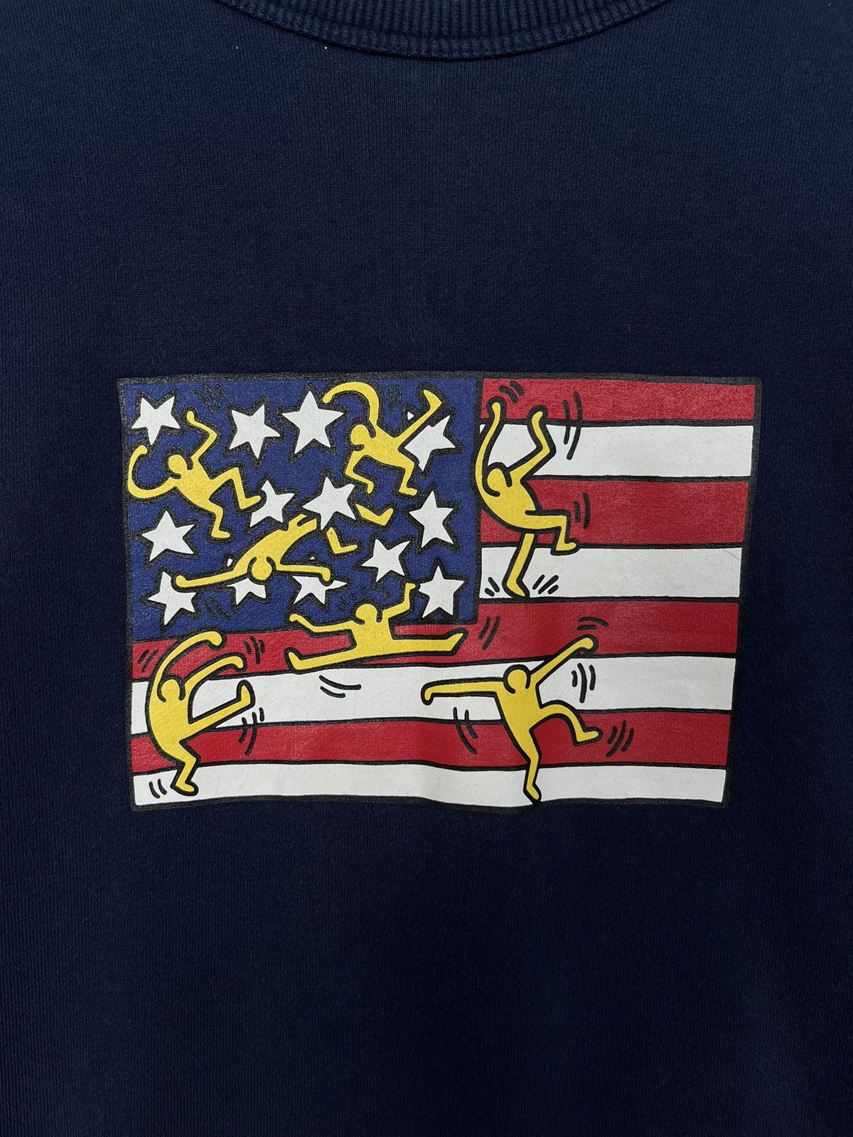 Keith Haring Vintage Y2K Keith Haring Art Sweatshirt Size US L / EU 52-54 / 3 - 3 Thumbnail