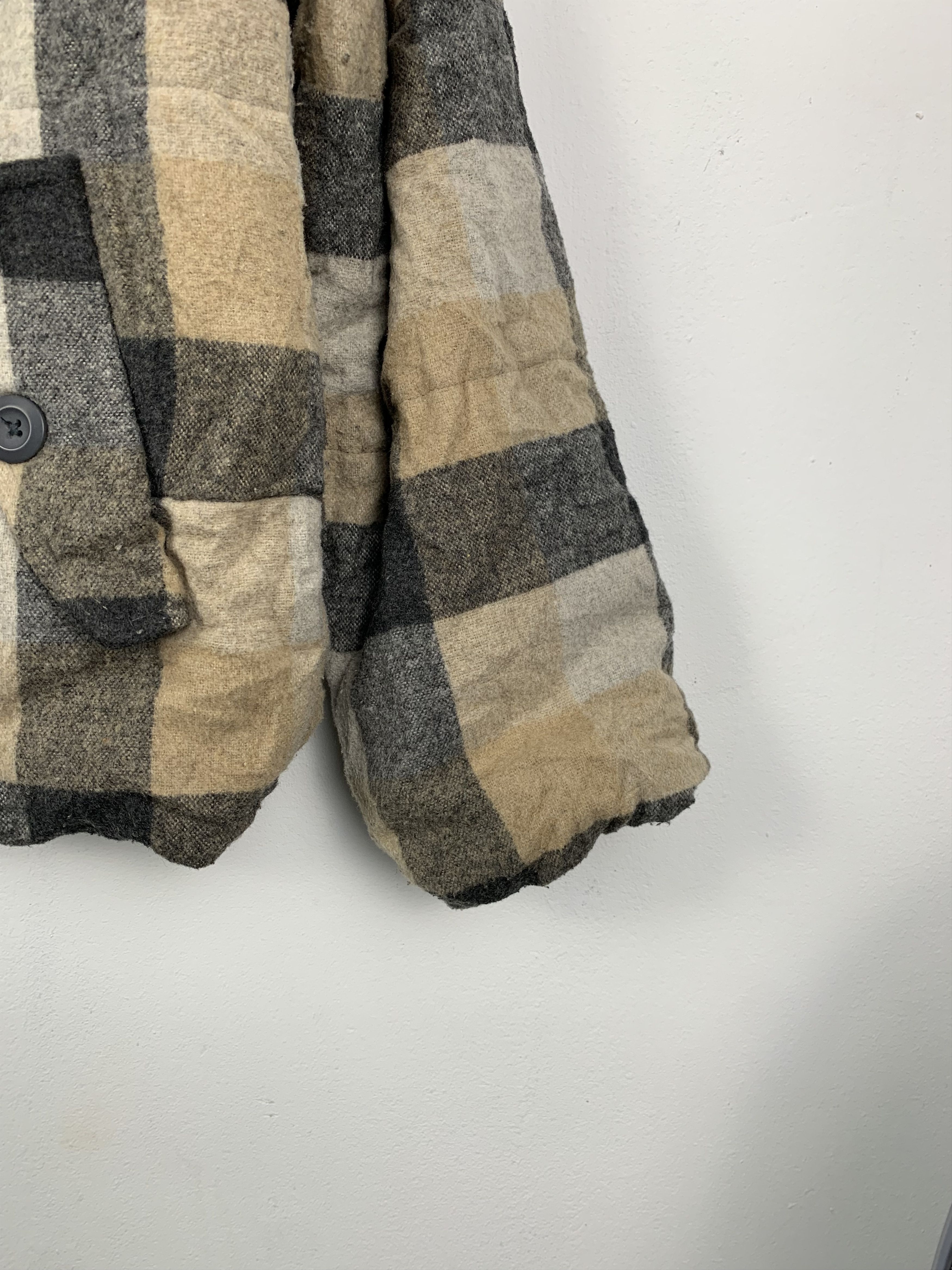 Uniqlo Vintage UNIQLO Checkered Jacket Wool J0706 Size US S / EU 44-46 / 1 - 3 Thumbnail