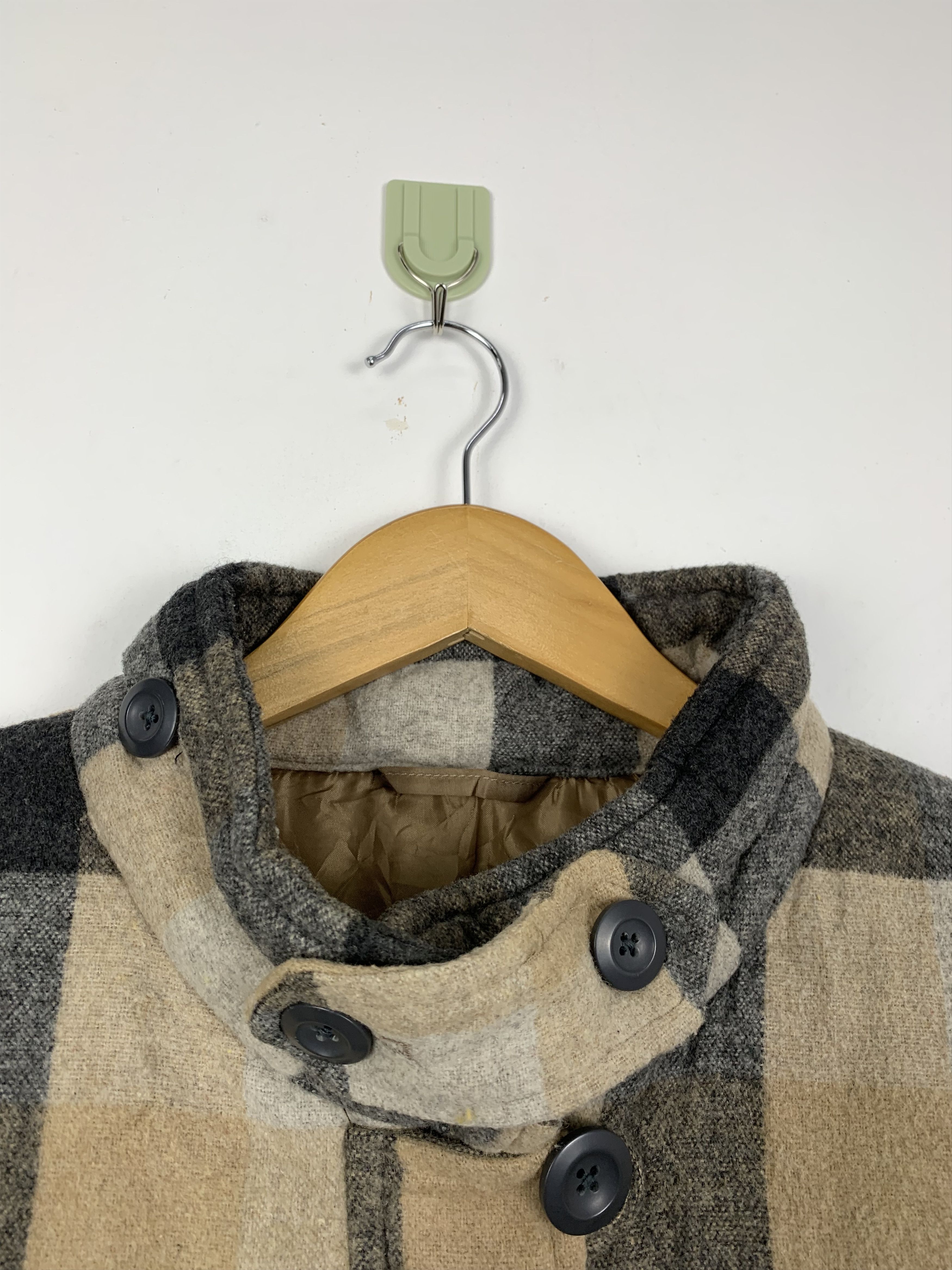 Uniqlo Vintage UNIQLO Checkered Jacket Wool J0706 Size US S / EU 44-46 / 1 - 5 Thumbnail