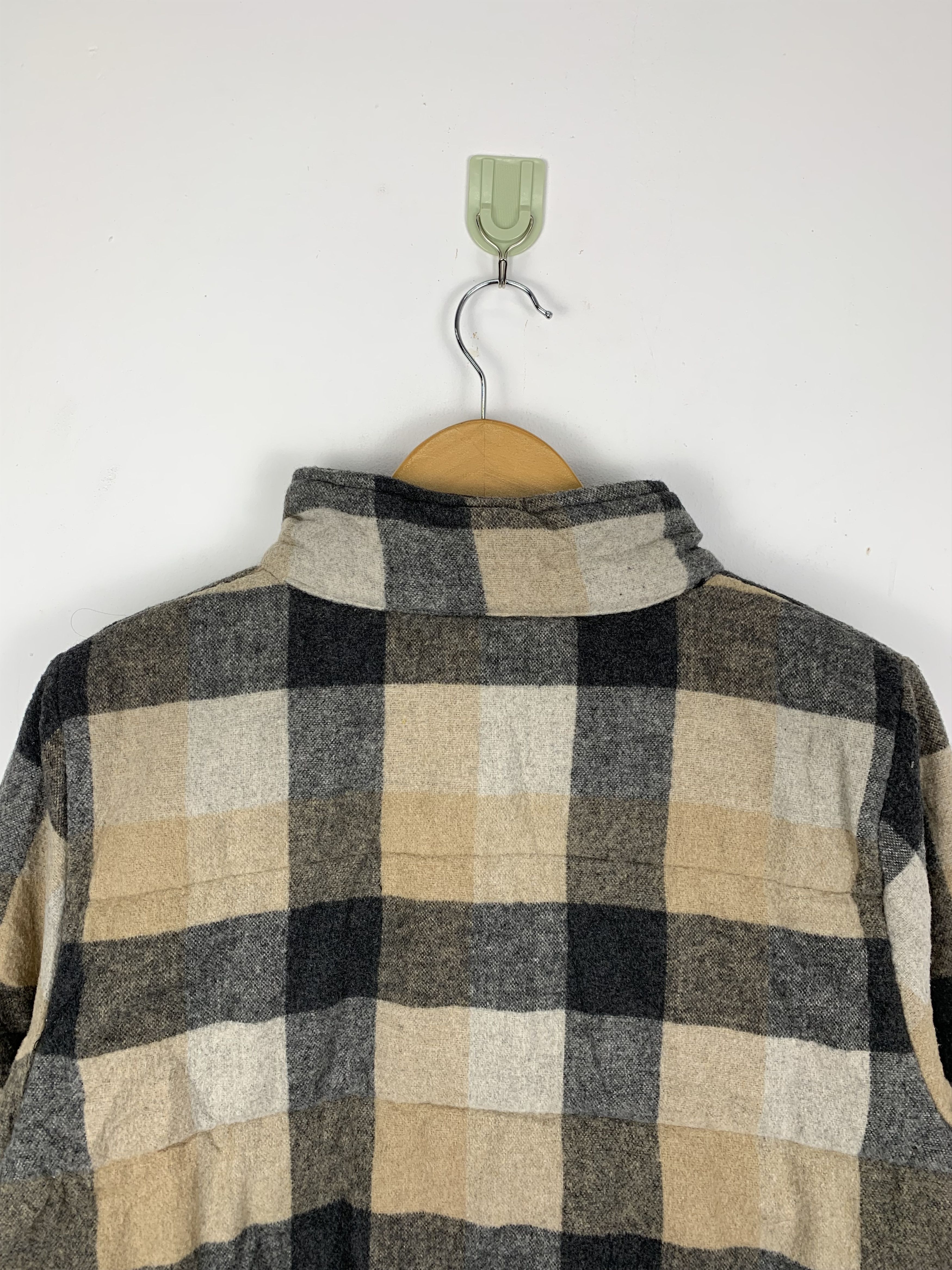 Uniqlo Vintage UNIQLO Checkered Jacket Wool J0706 Size US S / EU 44-46 / 1 - 8 Thumbnail