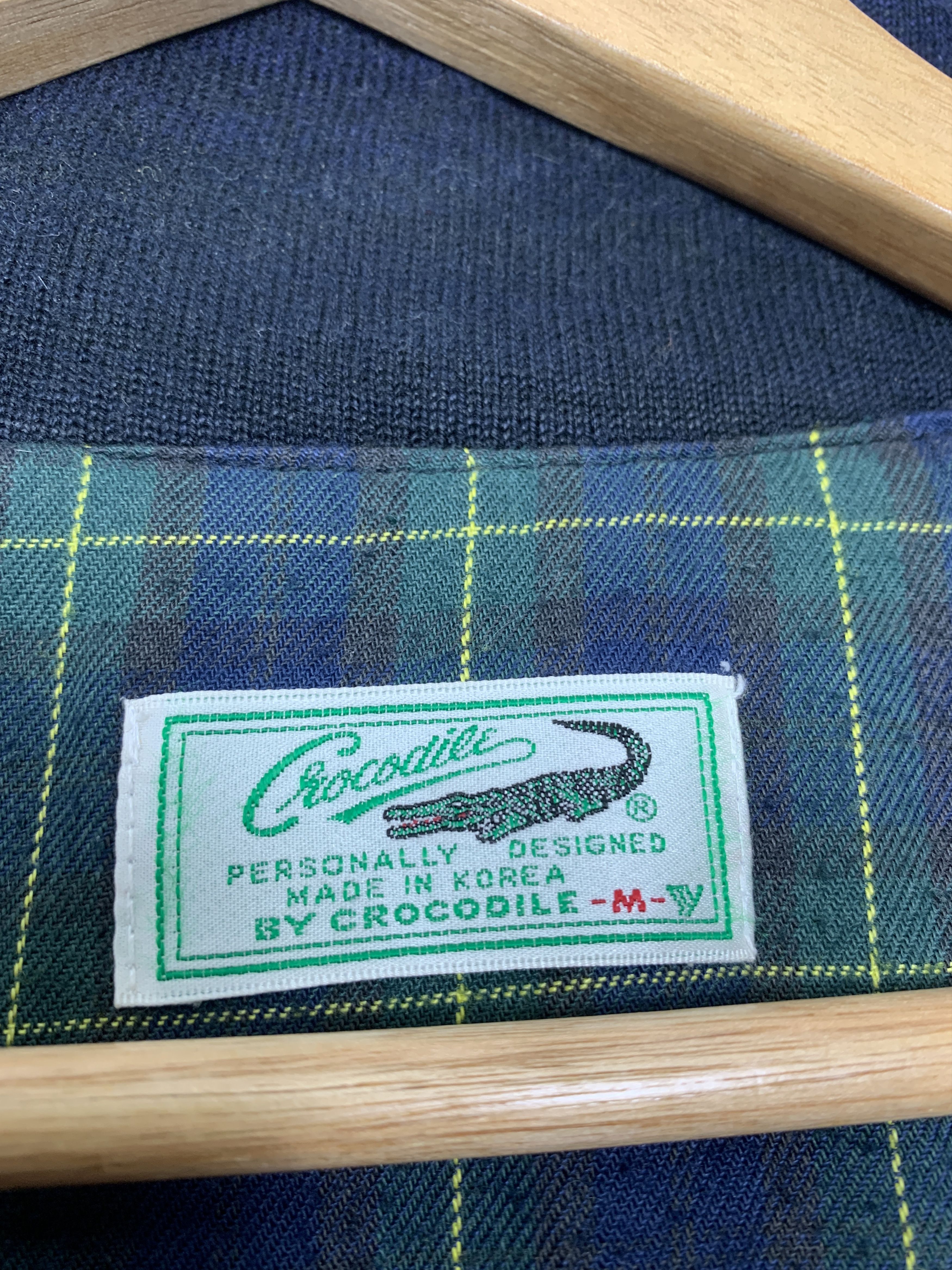 Japanese Brand Vintage CROCODILE Zip Flannel Lining Jacket J0957 Size US S / EU 44-46 / 1 - 9 Thumbnail