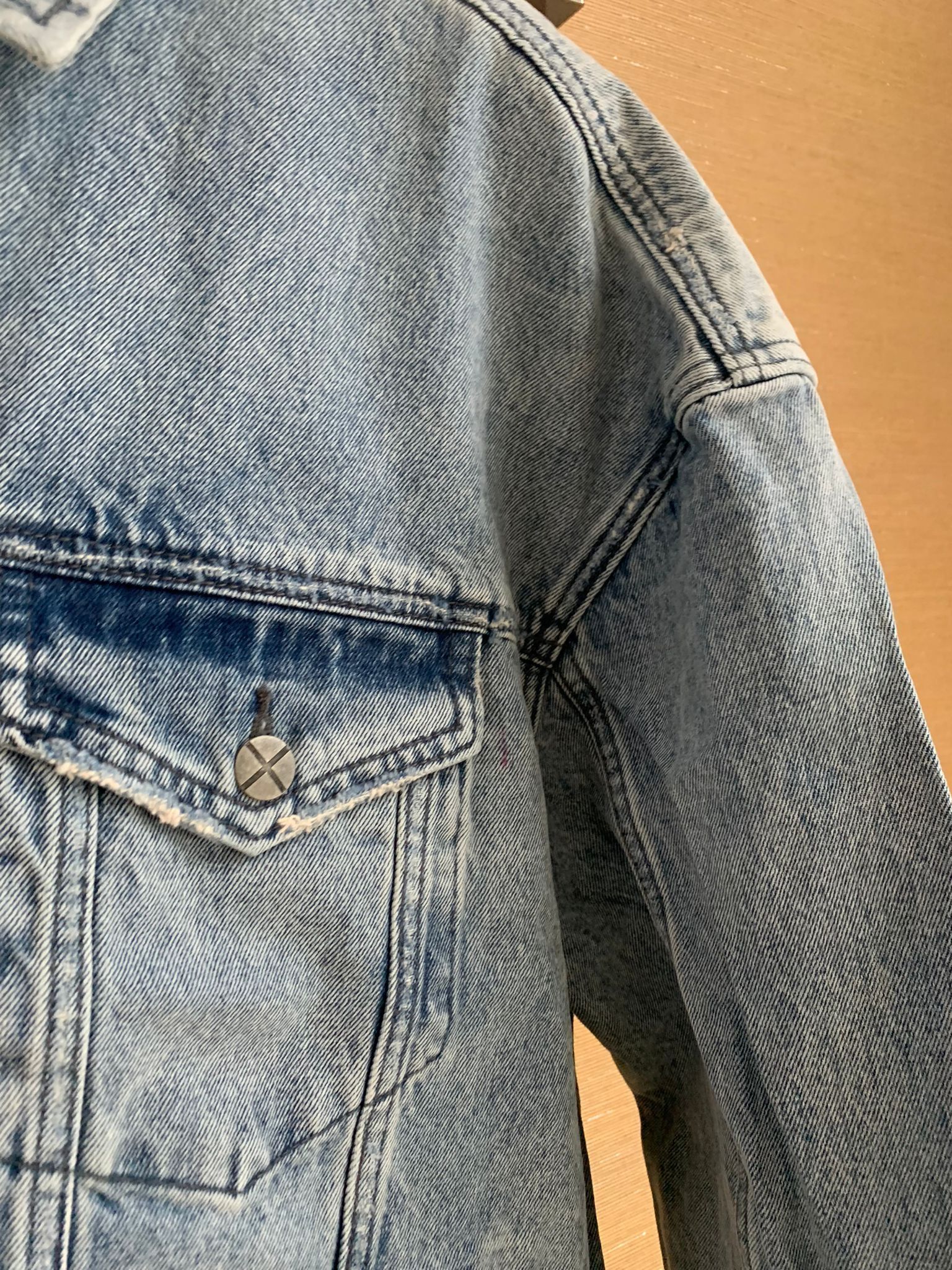 Ksubi Distressed Denim Jacket in Light Blue Size US XXL / EU 58 / 5 - 7 Thumbnail