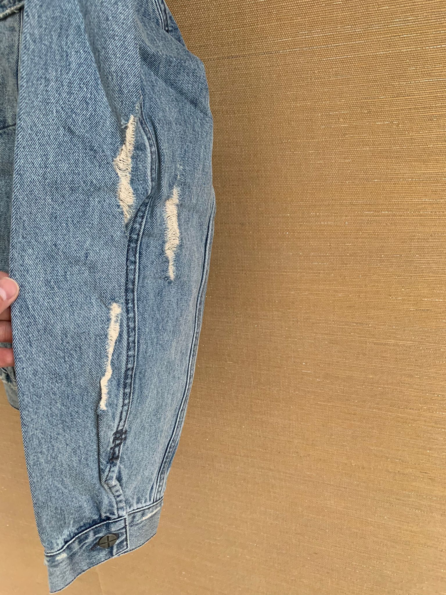 Ksubi Distressed Denim Jacket in Light Blue Size US XXL / EU 58 / 5 - 11 Thumbnail
