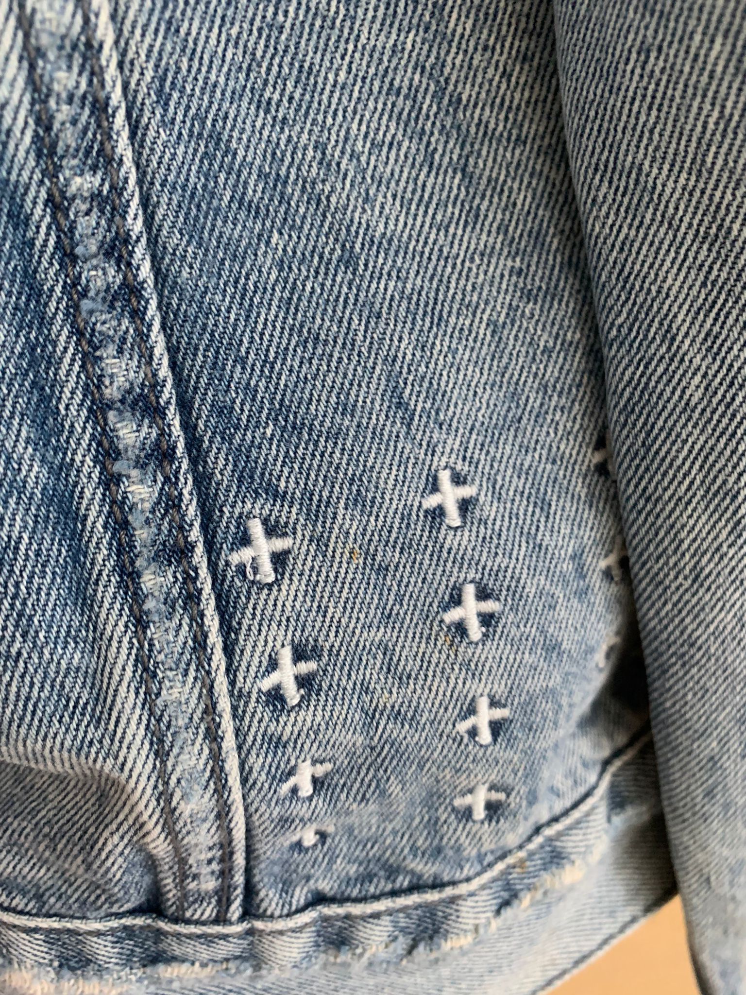 Ksubi Distressed Denim Jacket in Light Blue Size US XXL / EU 58 / 5 - 17 Thumbnail