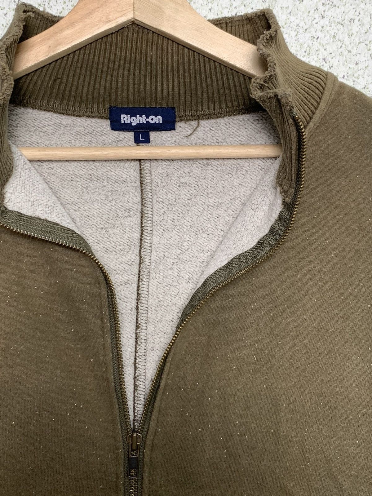 Japanese Brand Right on Zipper Sweater Size US L / EU 52-54 / 3 - 3 Thumbnail