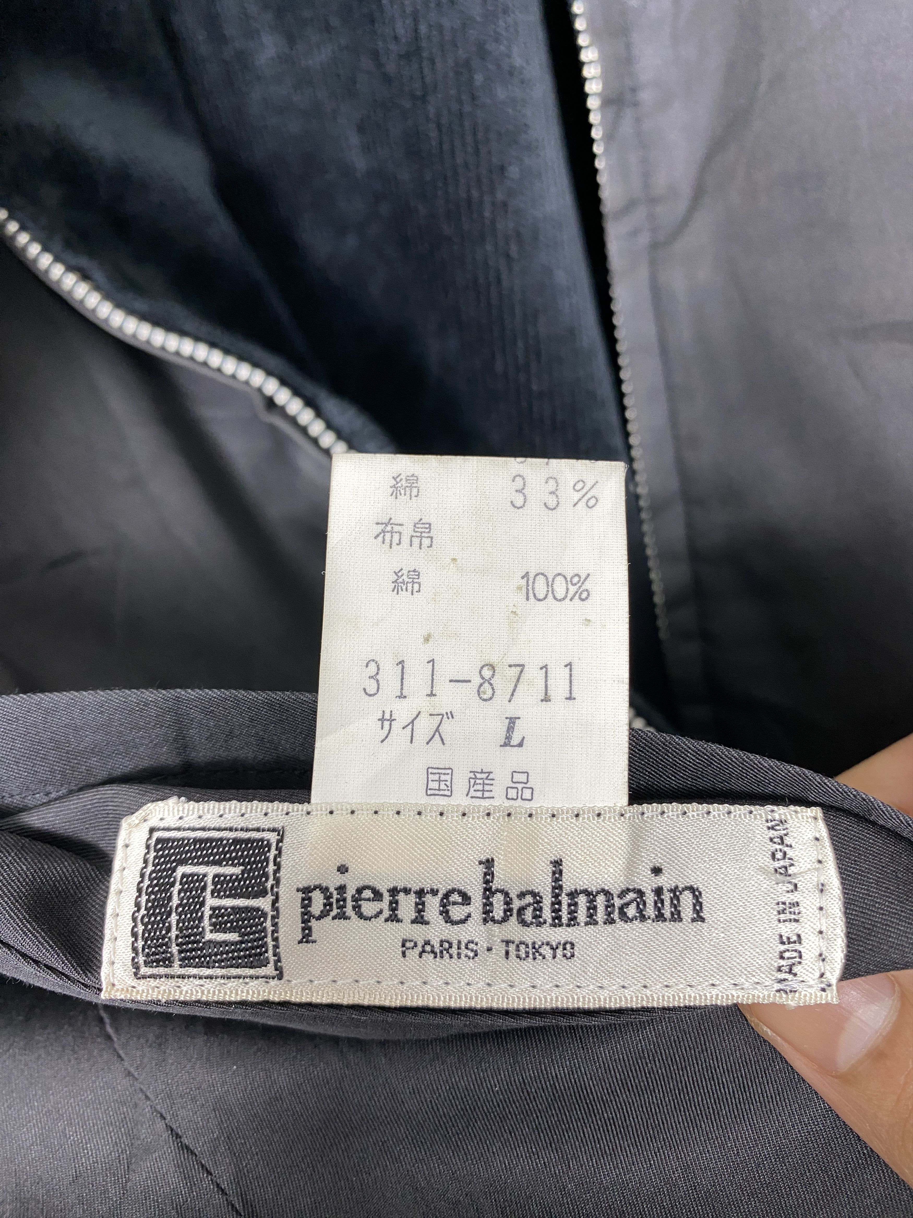Pierre Balmain × Vintage Vintage Pierre Balmain Corduroy Fabric Reversible Jacket Size US S / EU 44-46 / 1 - 15 Thumbnail
