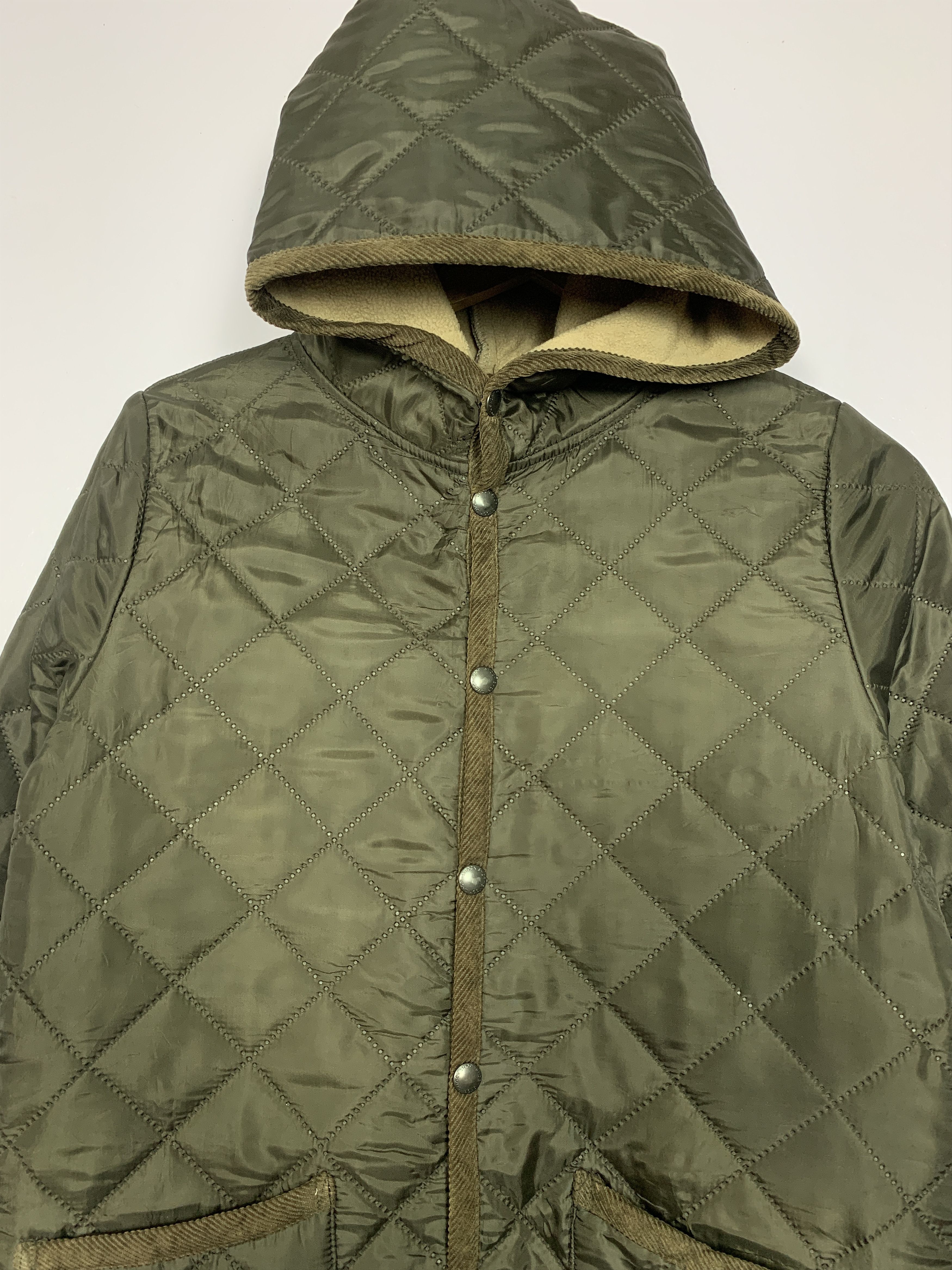 SMOCK Vintage THE SMOCK SHOP Quilted Jacket Fleece Lining J0725 Size US S / EU 44-46 / 1 - 2 Thumbnail