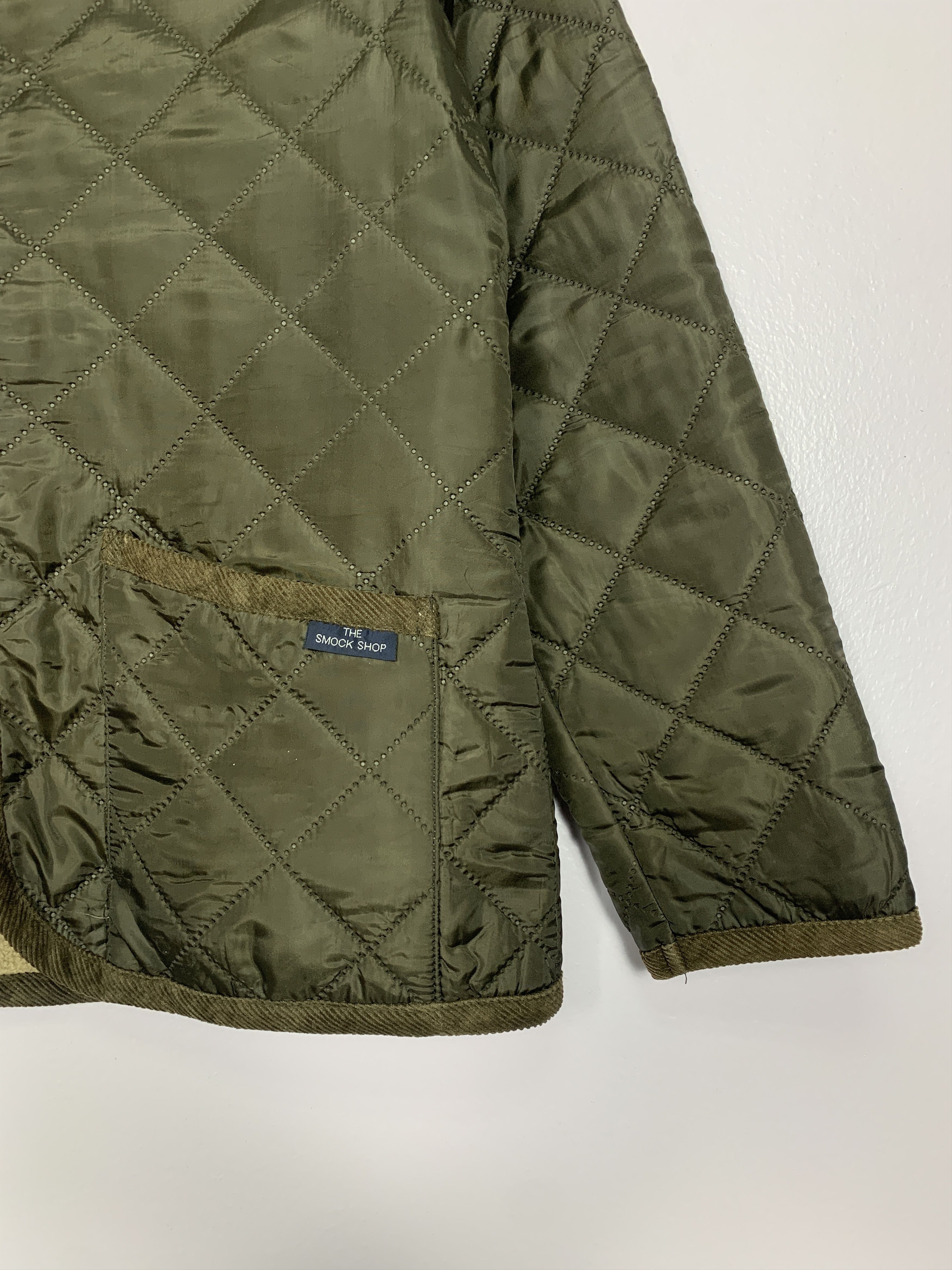 SMOCK Vintage THE SMOCK SHOP Quilted Jacket Fleece Lining J0725 Size US S / EU 44-46 / 1 - 5 Thumbnail