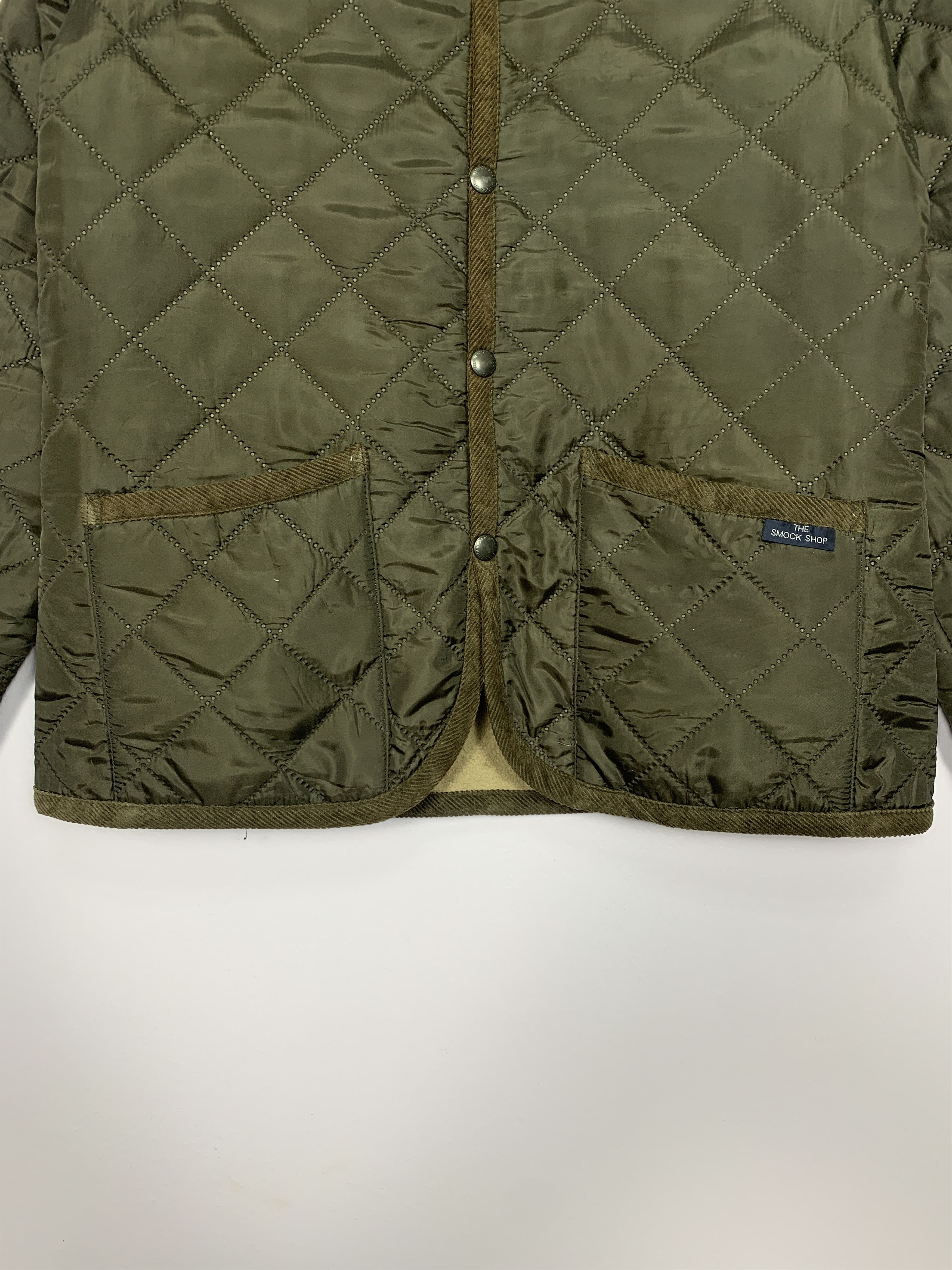 SMOCK Vintage THE SMOCK SHOP Quilted Jacket Fleece Lining J0725 Size US S / EU 44-46 / 1 - 3 Thumbnail