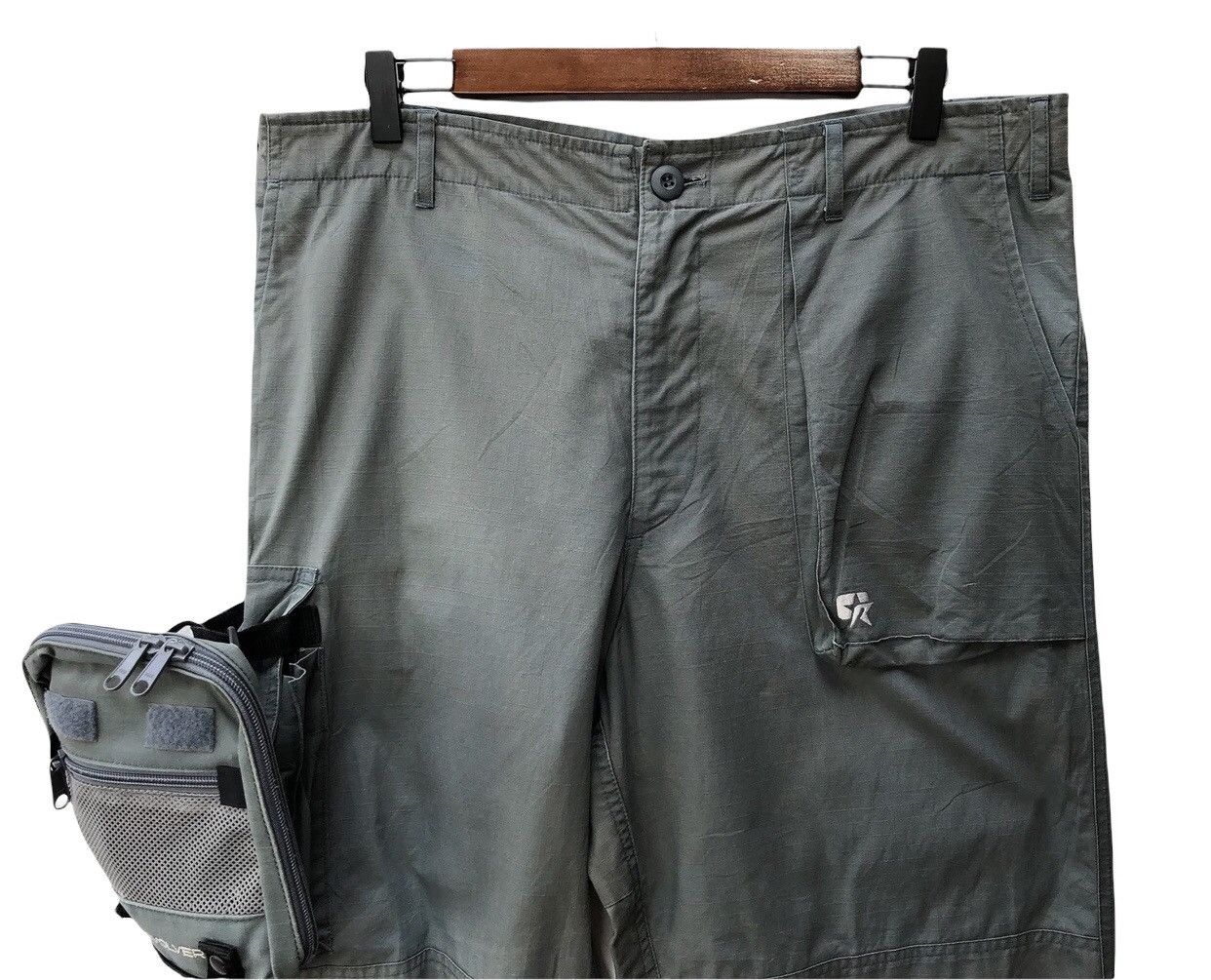 Japanese Brand REVOLVER TACTICAL CARGO TROUSERS WITH SMALL BAG ON HIPS Size US 36 / EU 52 - 3 Thumbnail