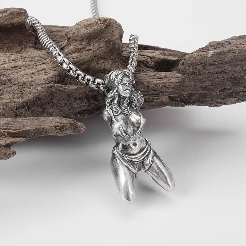Jewelry Girl Street Motorbike Pendant Necklaces in Silver, Men's