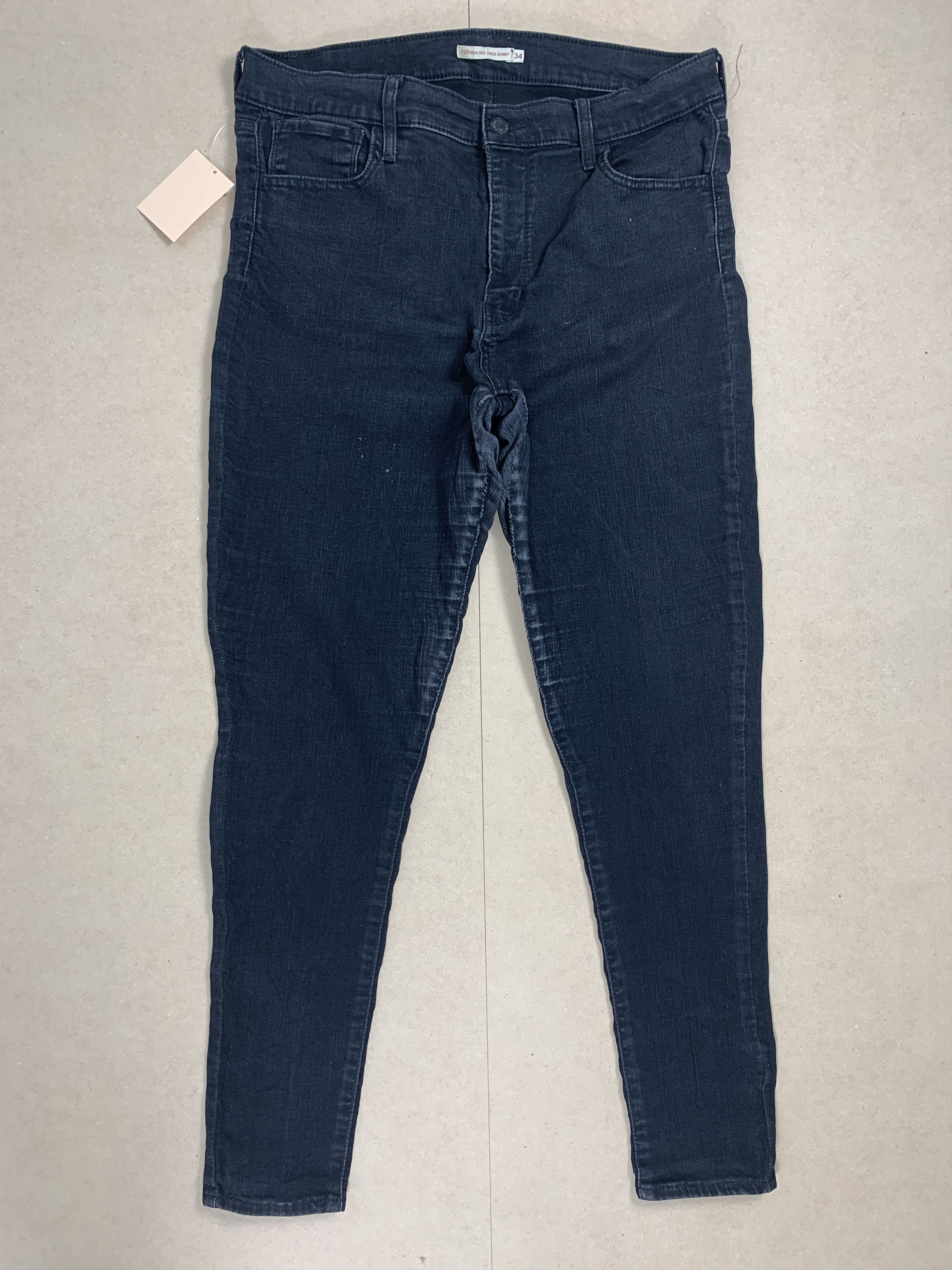 Levi's Vintage LEVI'S 720 High Rise Super Skinny Black Jeans Size US 34 / EU 50 - 1 Thumbnail