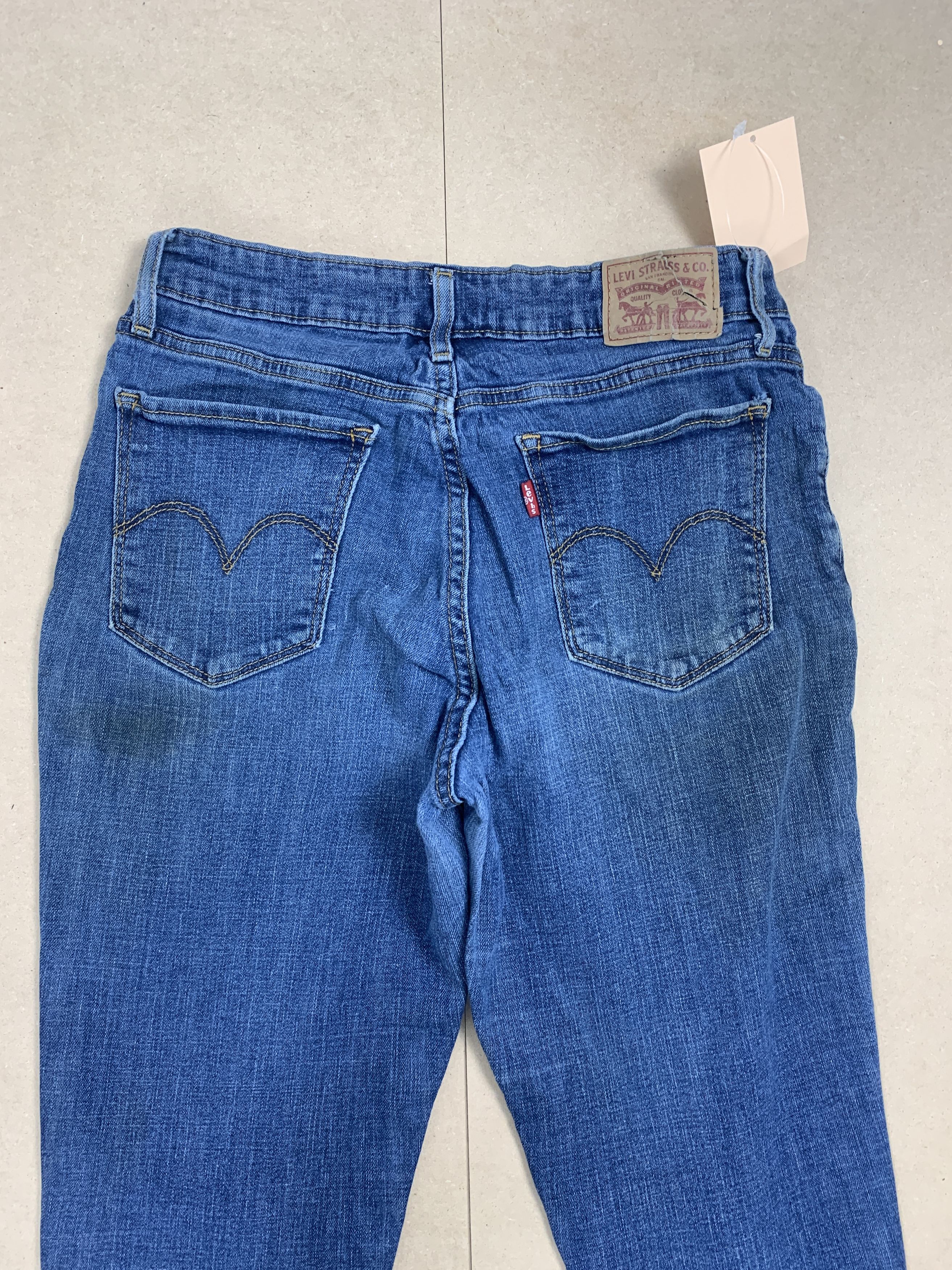 Levi's Vintage LEVI'S 711 Skinny Faded Jeans Size 25" / US 0 / IT 36 - 6 Thumbnail