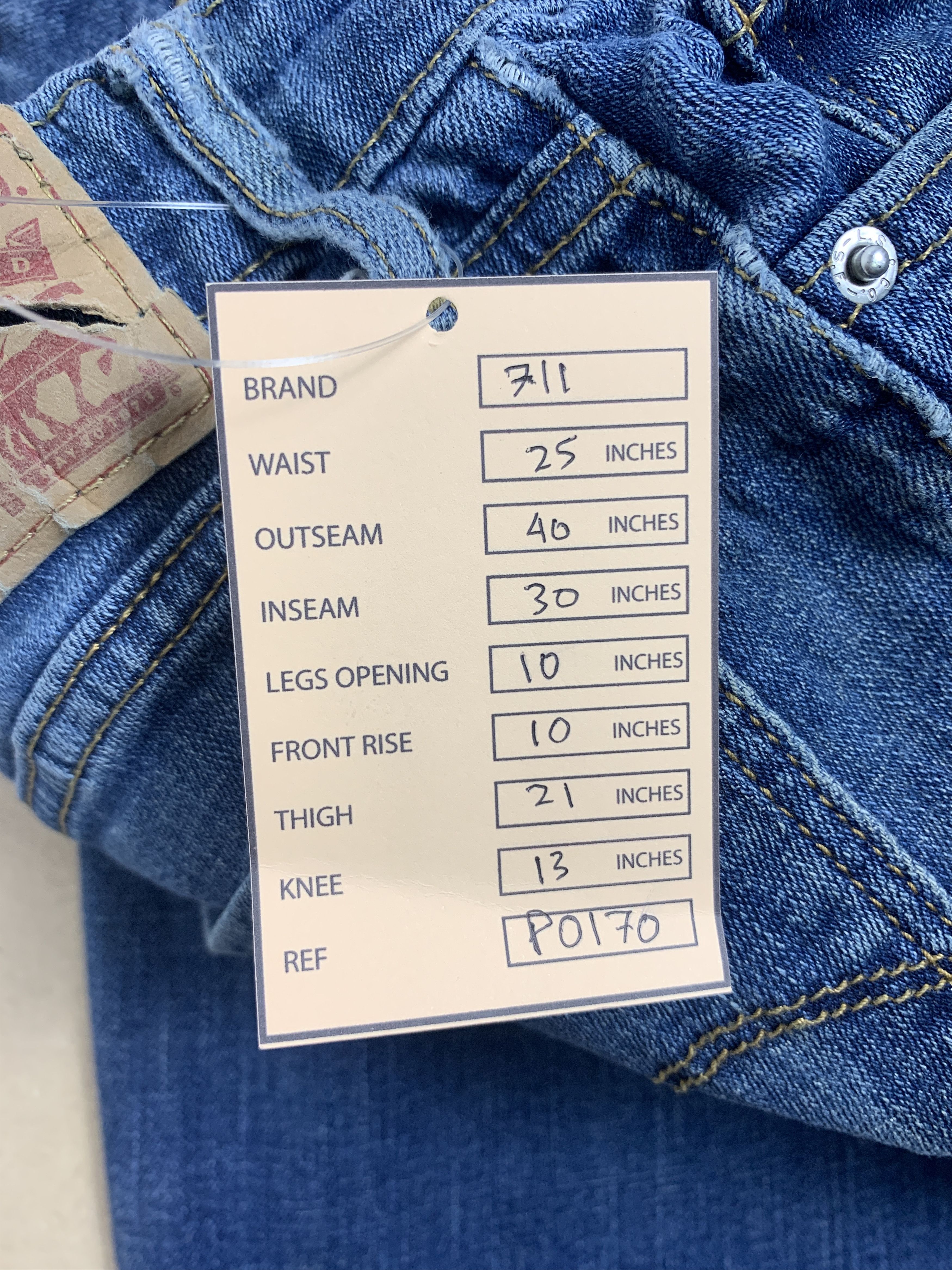 Levi's Vintage LEVI'S 711 Skinny Faded Jeans Size 25" / US 0 / IT 36 - 23 Thumbnail