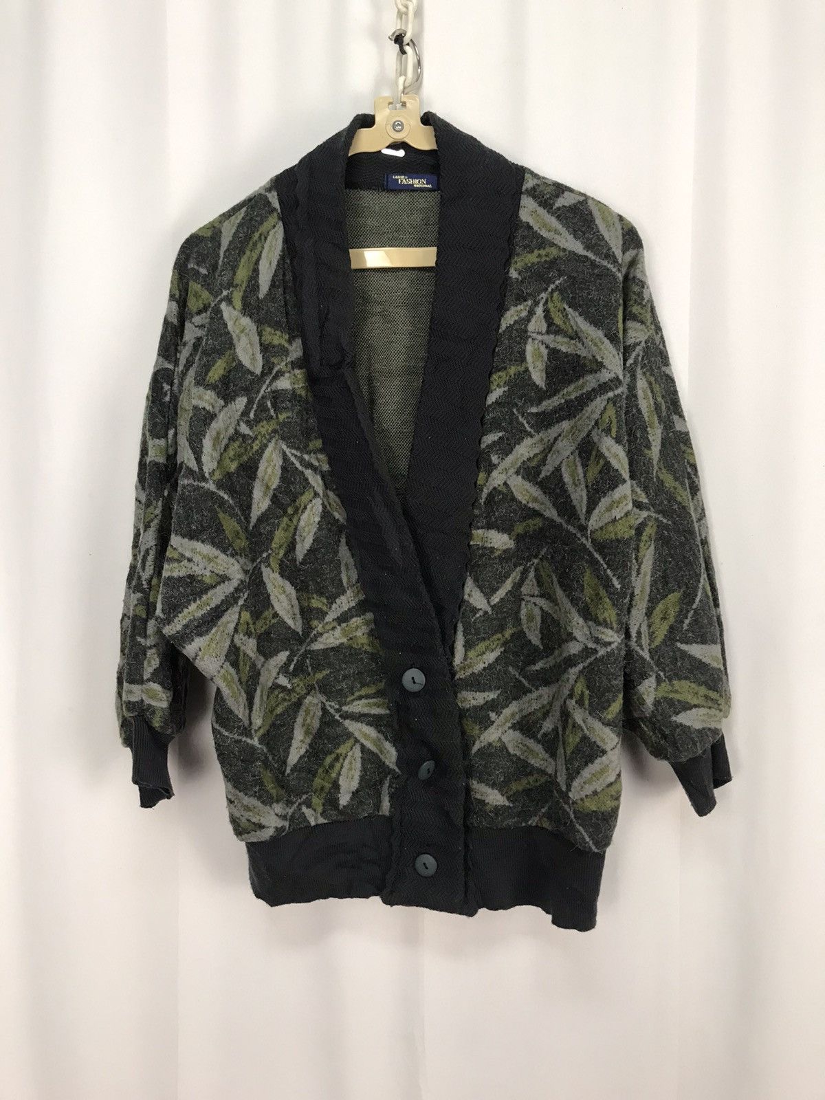 Japanese Brand × Other × Vintage Vintage wool printed cardigan by ladies fashion Size L / US 10 / IT 46 - 7 Thumbnail